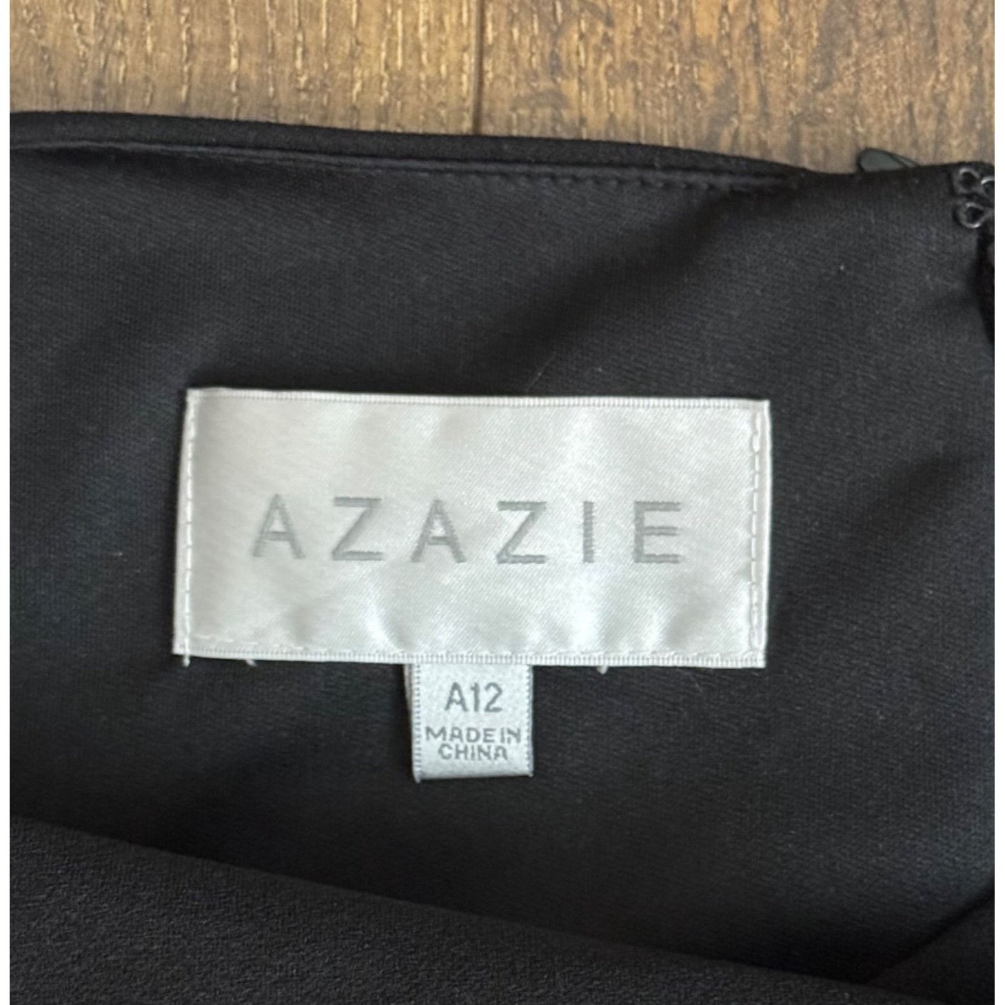 Other Azazie Women's Stretch-Crepe Black Mermaid Formal Dress Slee Size XL / US 12-14 / IT 48-50 - 4 Thumbnail