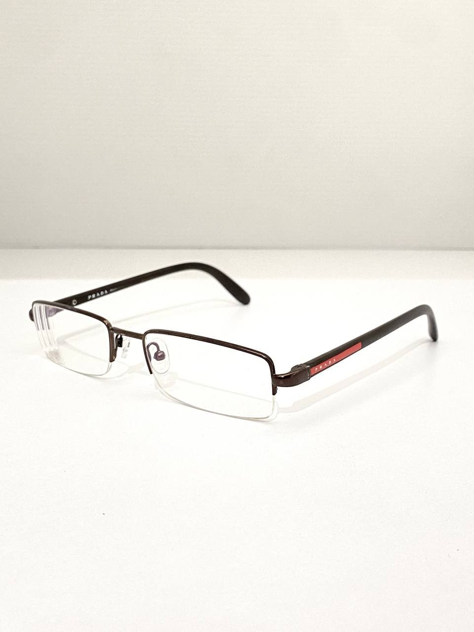 Prada Prada Red Tab Logo Retro Rimless Square Eyeglasses Y2K Size ONE SIZE - 4 Thumbnail