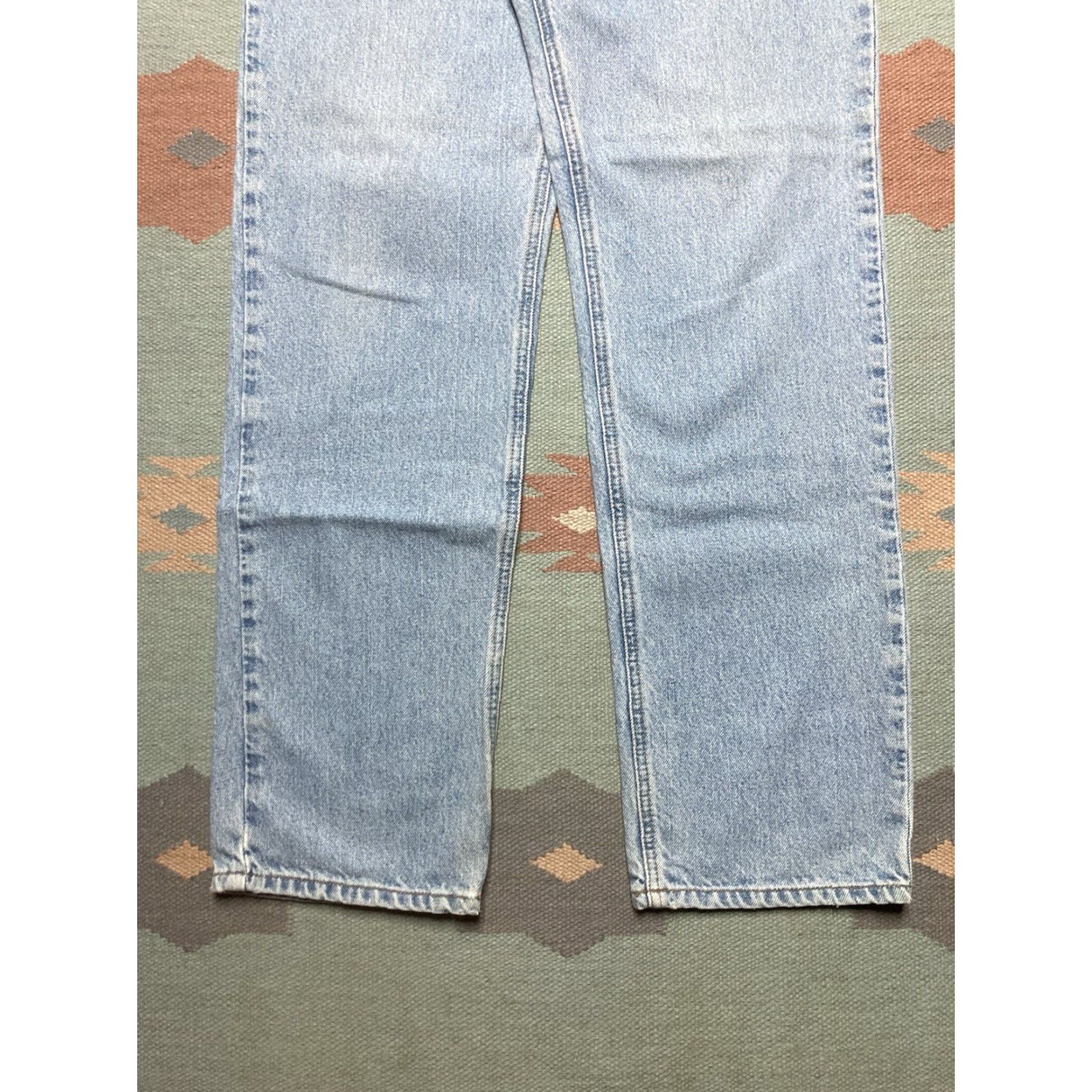 American Eagle Outfitters VINTAGE American Eagle Jeans Blue Denim Light Wash Straight Leg 31x34 Men Baggy Skater Size US 31 - 2 Thumbnail