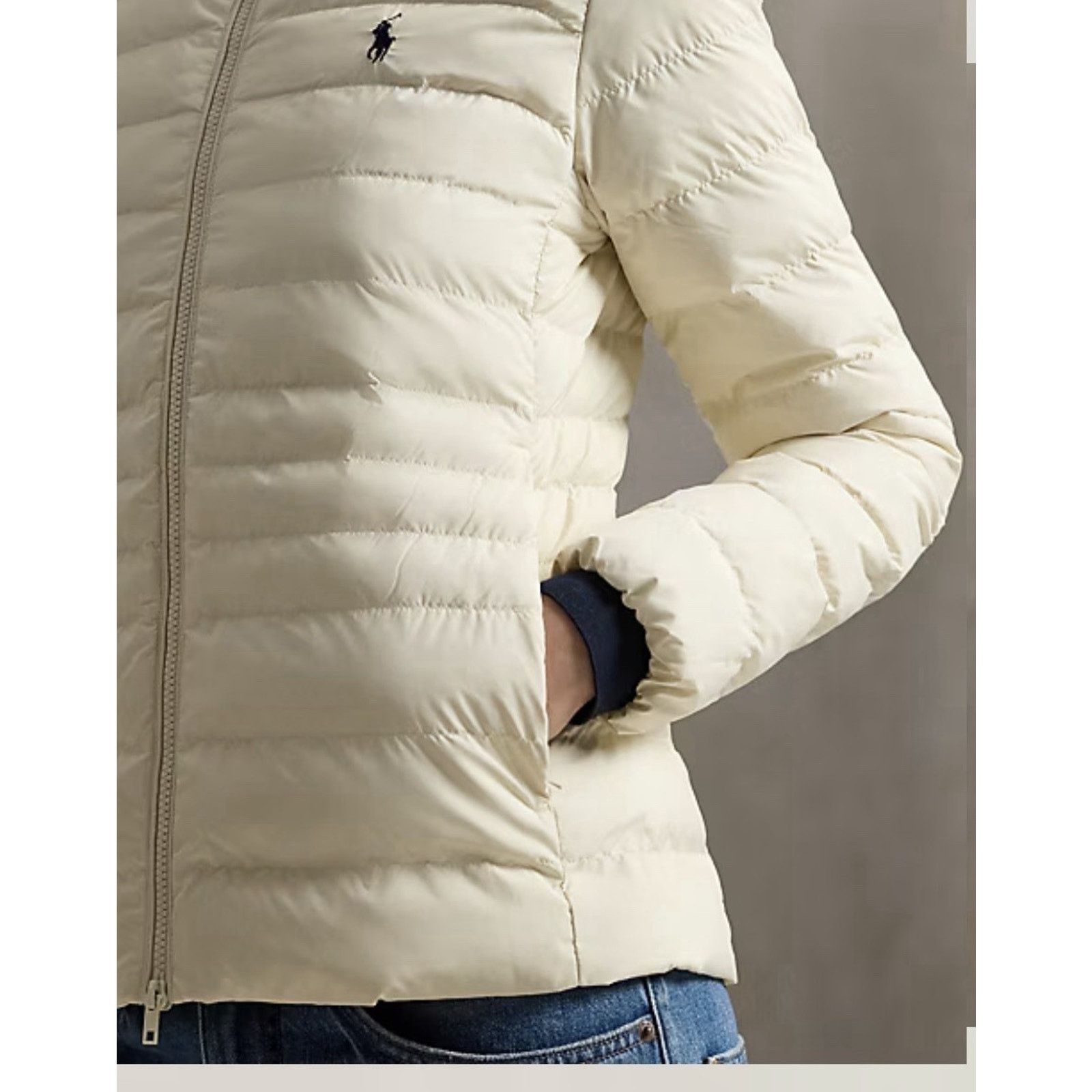 Polo Ralph Lauren NWT Polo Ralph Lauren Woman Jacket water-repellent beige Size L / US 10 / IT 46 - 3 Thumbnail