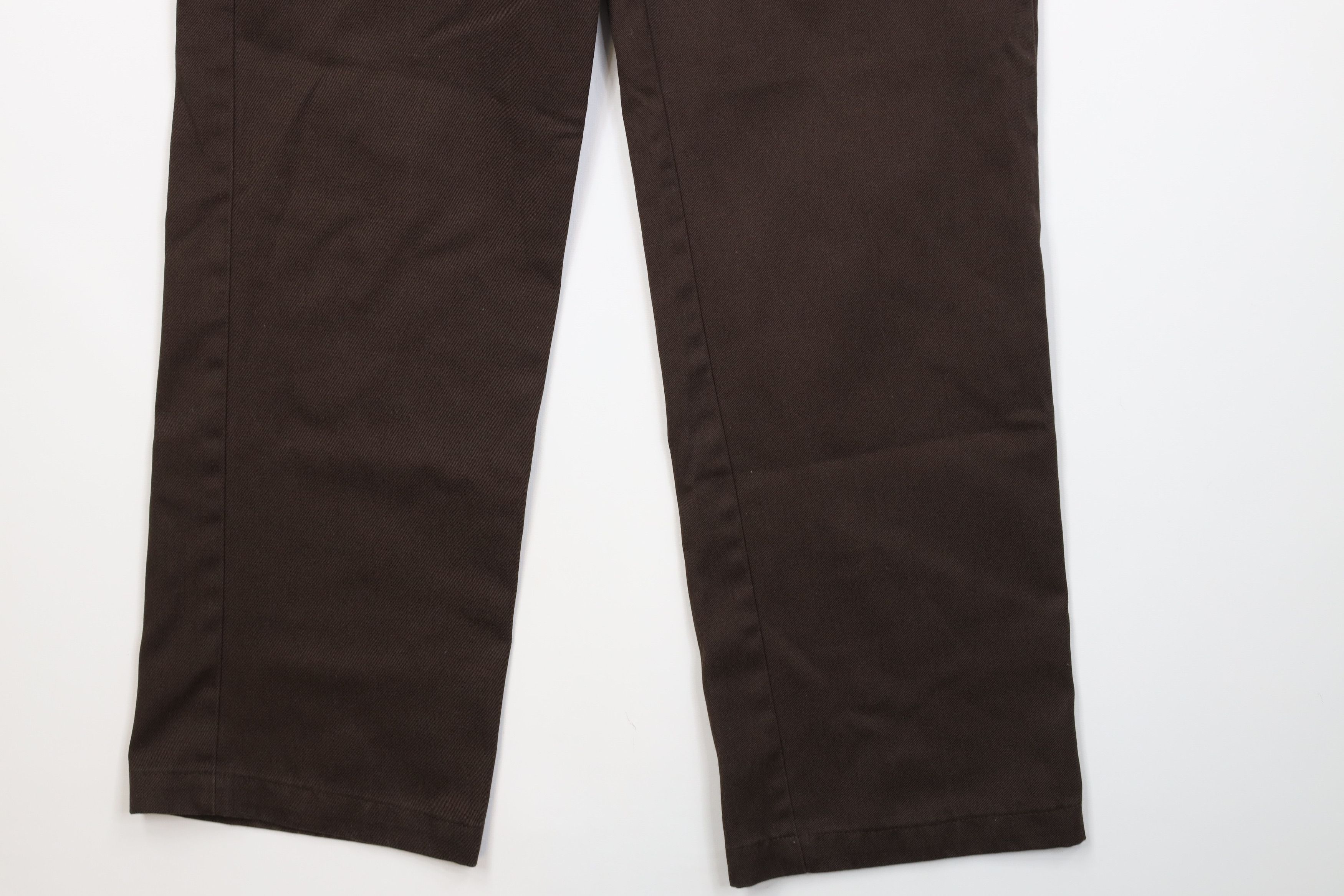 Dickies Vintage Y2K Dickies Hemmed Wide Leg Dungaree Pants Brown Size 25" / US 0 / IT 36 - 5 Thumbnail