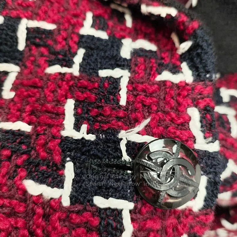 Chanel Chanel Red tweed coat Size XS / US 0-2 / IT 36-38 - 8 Thumbnail