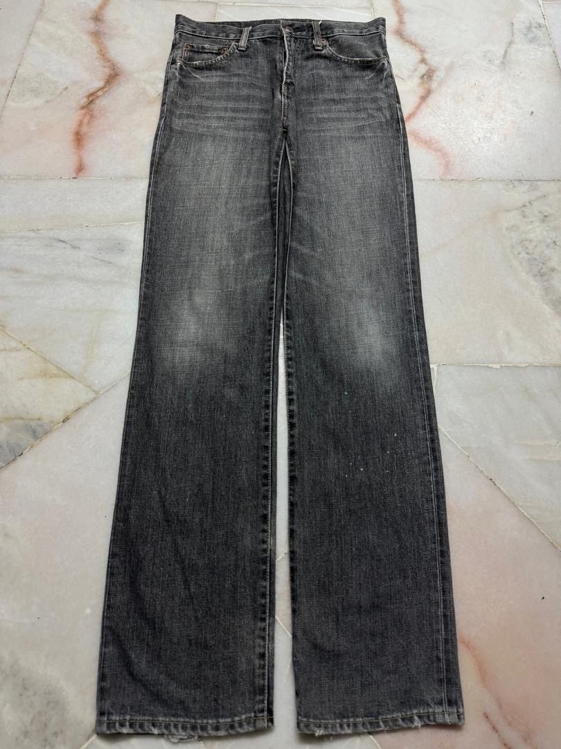 Uniqlo 💥Sick💥Vintage 90’s Uniqlo Sand Washed Straight Distressed Size US 29 - 2 Thumbnail