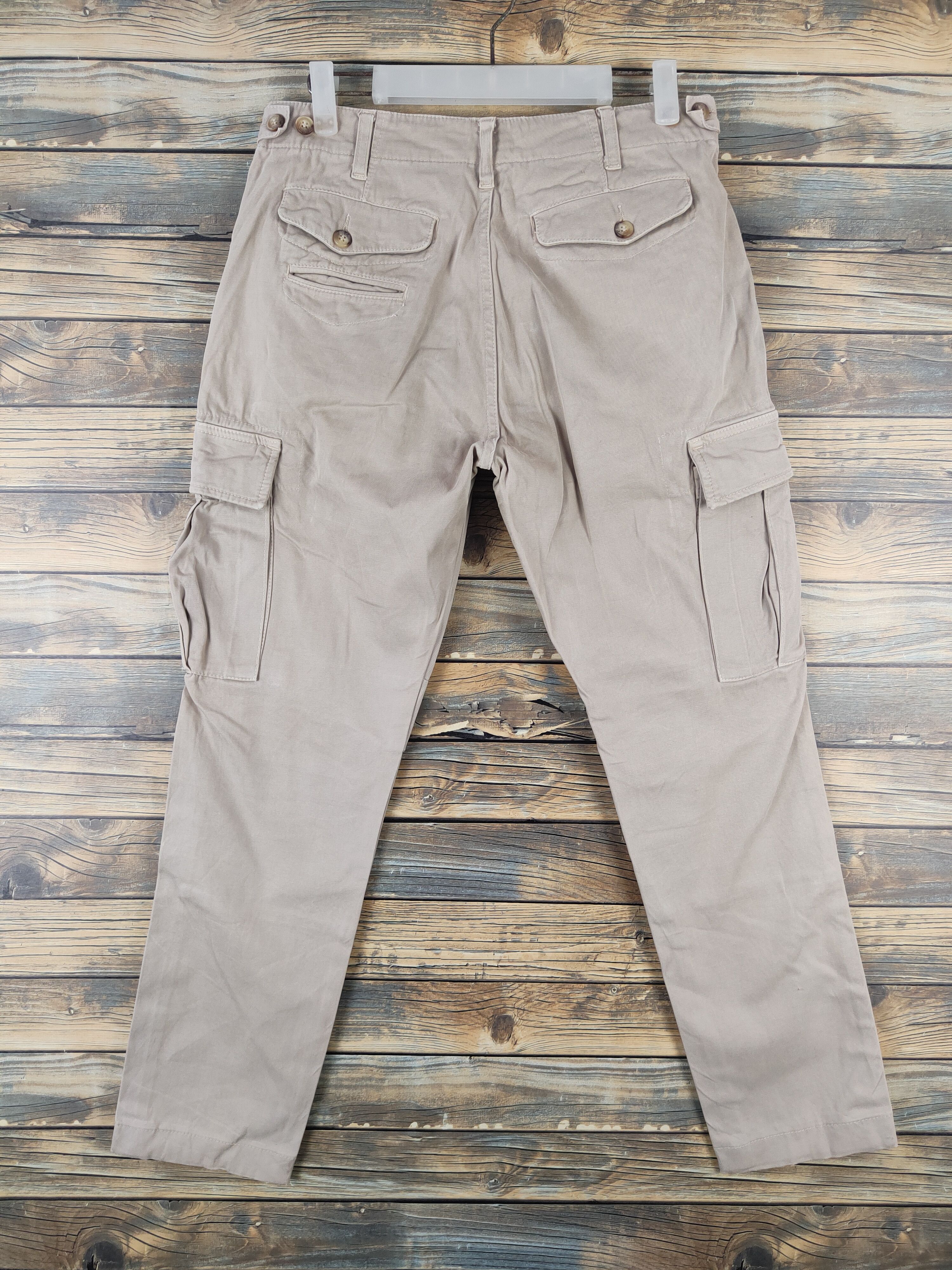 East Harbour Surplus DL East Harbour Surplus Beige Multipocket Cargo Pants #1363 Size US 30 / EU 46 - 7 Thumbnail