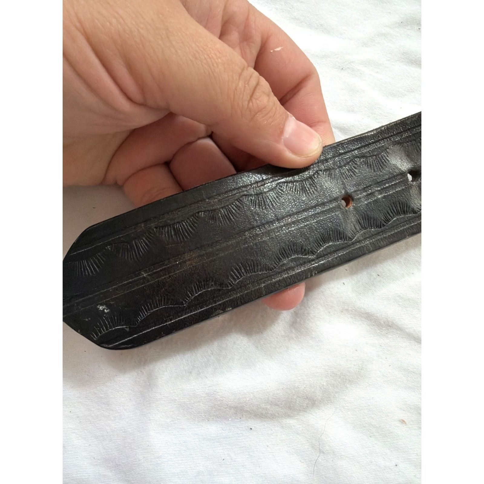 Vintage VINTAGE Bamco leather western belt embossed Men’s size 36 brown belt Western Bamco men’s leather belt embossed 36 brown western belt Mens Size 36 - 2 Thumbnail
