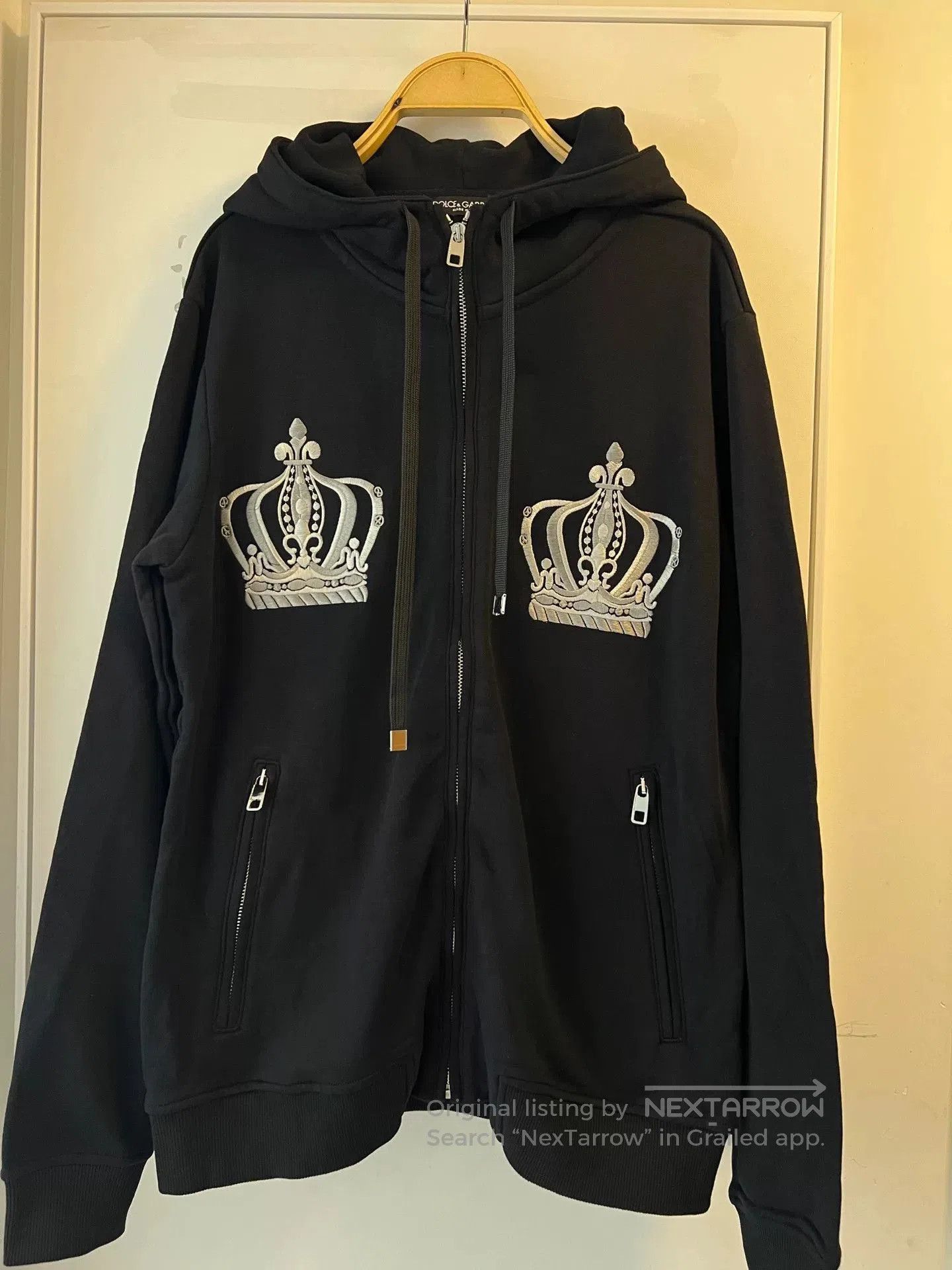 Dolce & Gabbana Dolce&Gabbana Black Crown Hoodie Jacket. Size US L / EU 52-54 / 3 - 4 Thumbnail