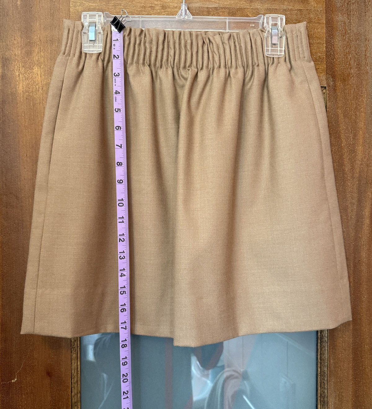 J.Crew J.Crew Women Beige Wool Blend Sidewalk Pull On Mini Skirt Size 27" / US 4 / IT 40 - 8 Thumbnail