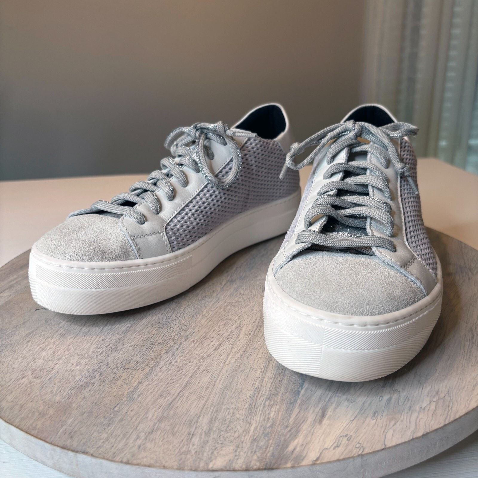 P448 Thea Low Top Suede Leather Sneakers EU 41 US Size 10