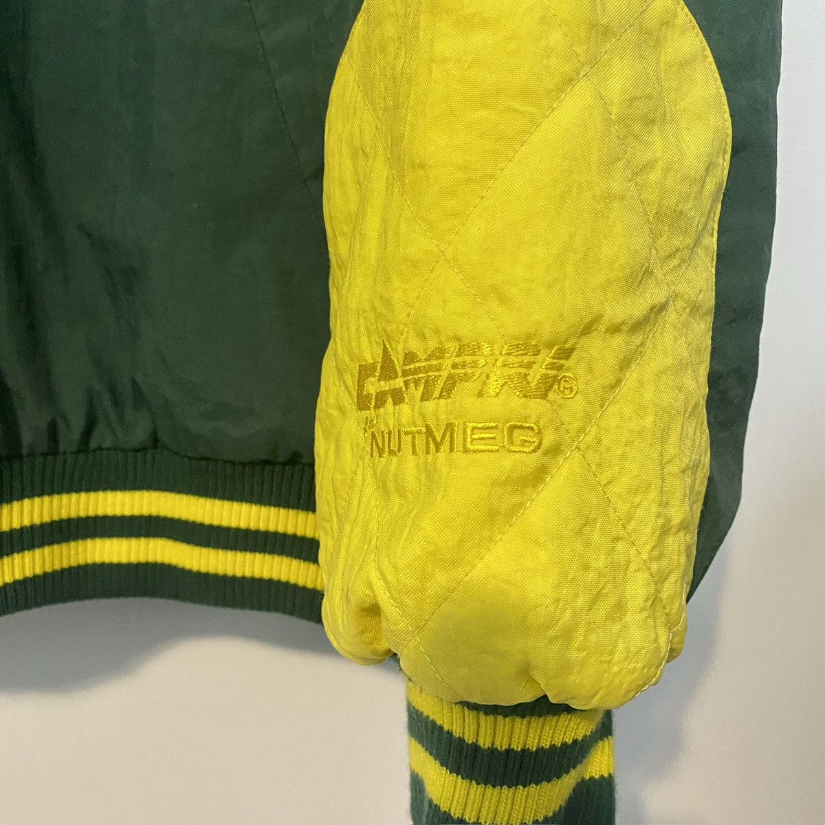 NFL Vintage 90s Green Bay Packers Nutmeg NFL Jacket Size US L / EU 52-54 / 3 - 5 Thumbnail