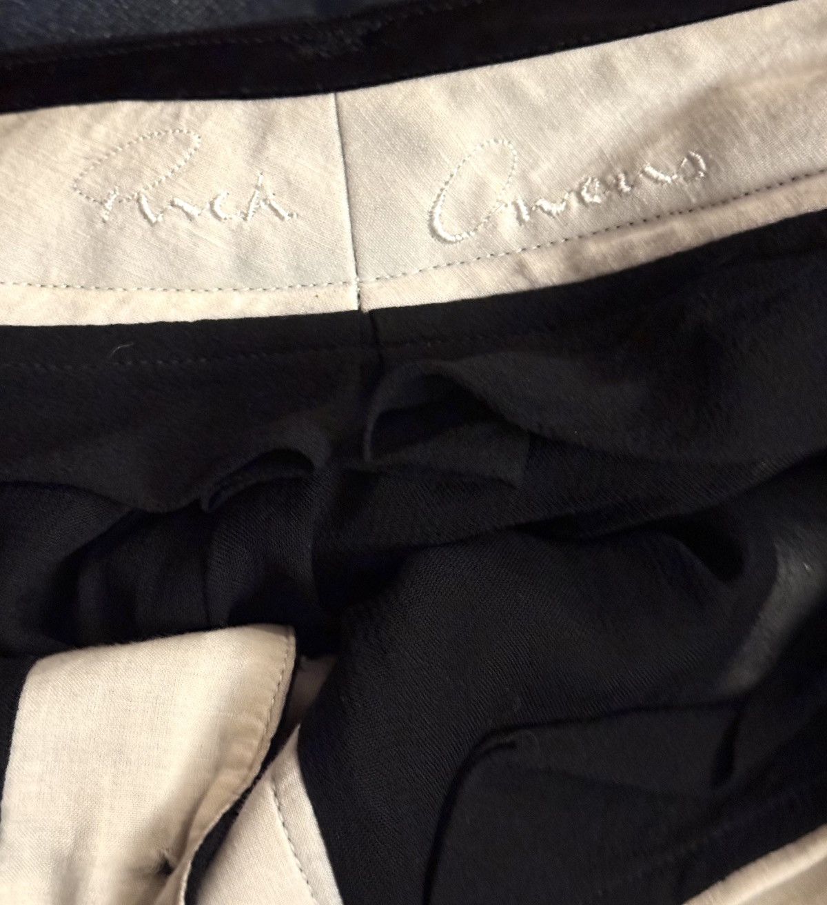 Rick Owens rick owens vintage black wool pants 44 it wo Size 30" / US 8 / IT 44 - 3 Thumbnail