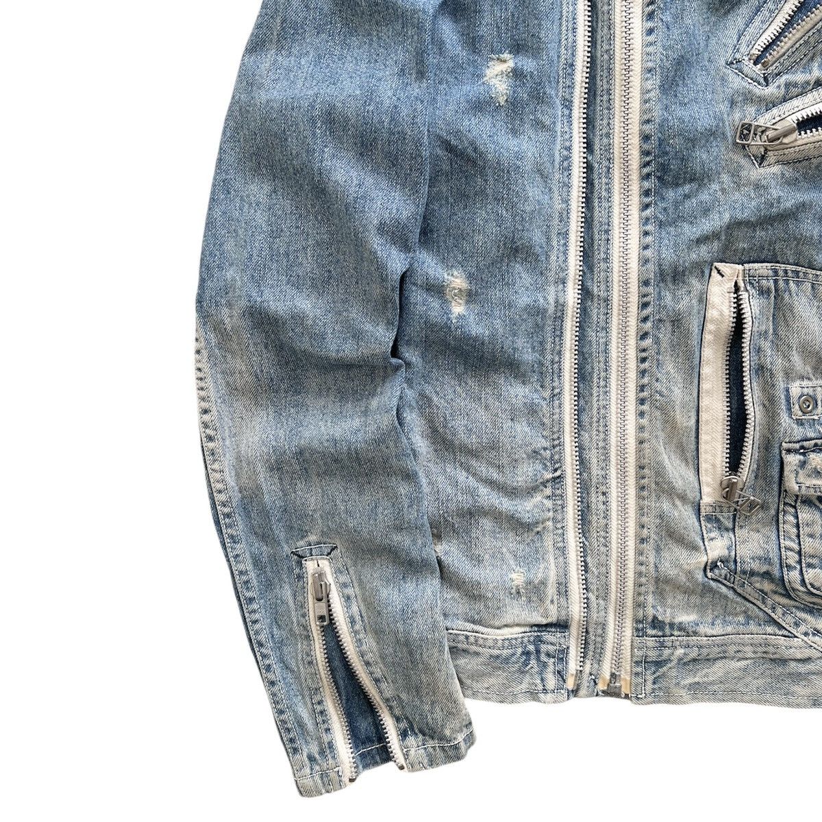 Avirex AVIREX JACKET JEANS BIKER MULTI-ZIP Size US L / EU 52-54 / 3 - 5 Thumbnail