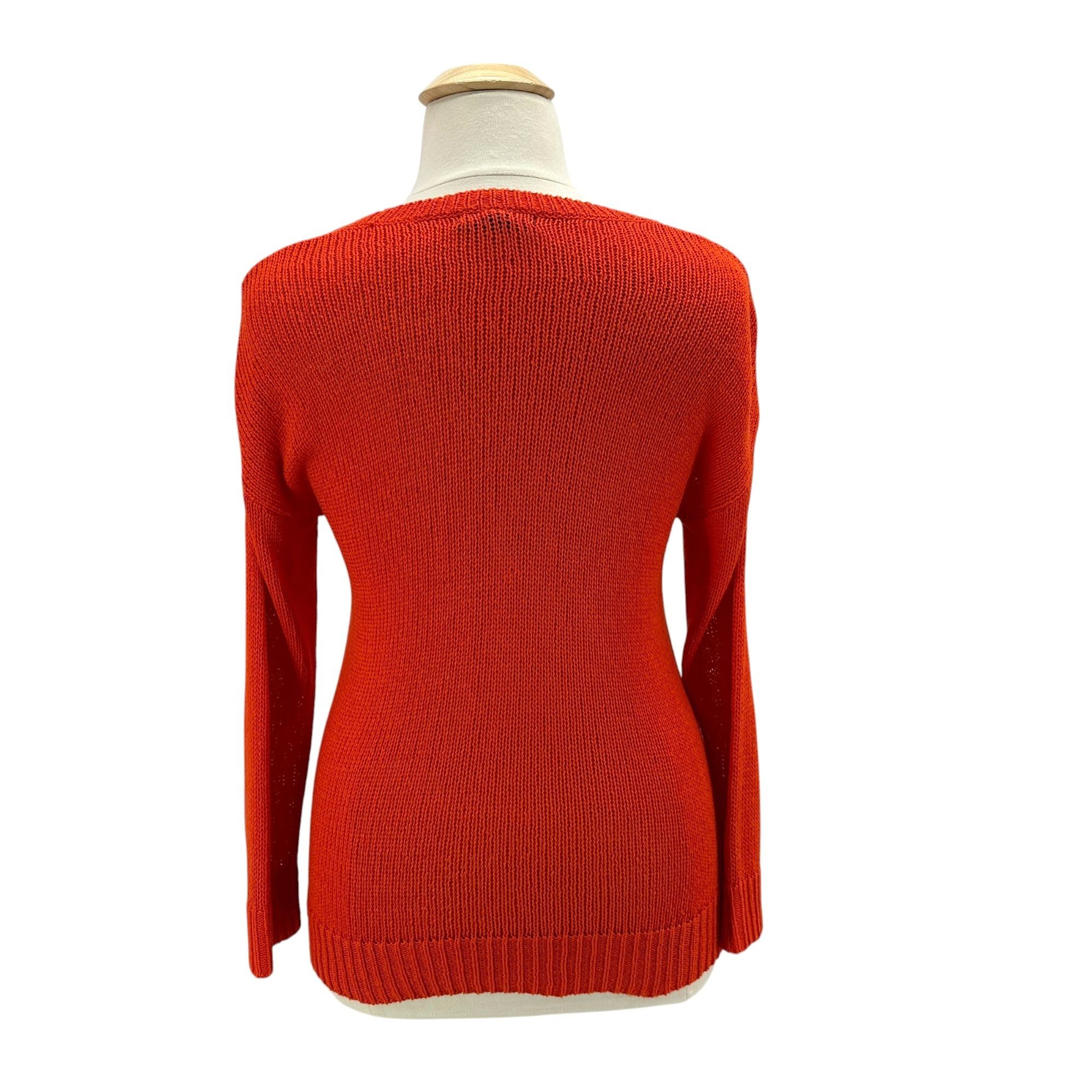 Lauren Ralph Lauren Lauren Ralph Lauren Womens XL Sweater Open Knit Orange Size XL / US 12-14 / IT 48-50 - 4 Thumbnail