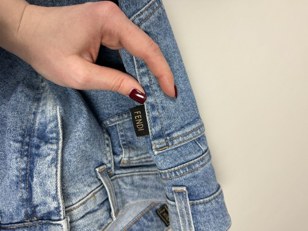 Fendi × Vintage Fendi Vintage Ladies Denim Jeans Size 31" - 15 Thumbnail