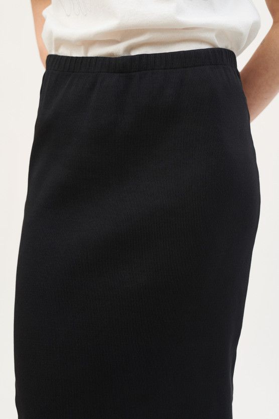 Our Legacy Our Legacy Ribbed Anthracite Midi Skirt - 48 Size US 32 / EU 48 - 1 Thumbnail