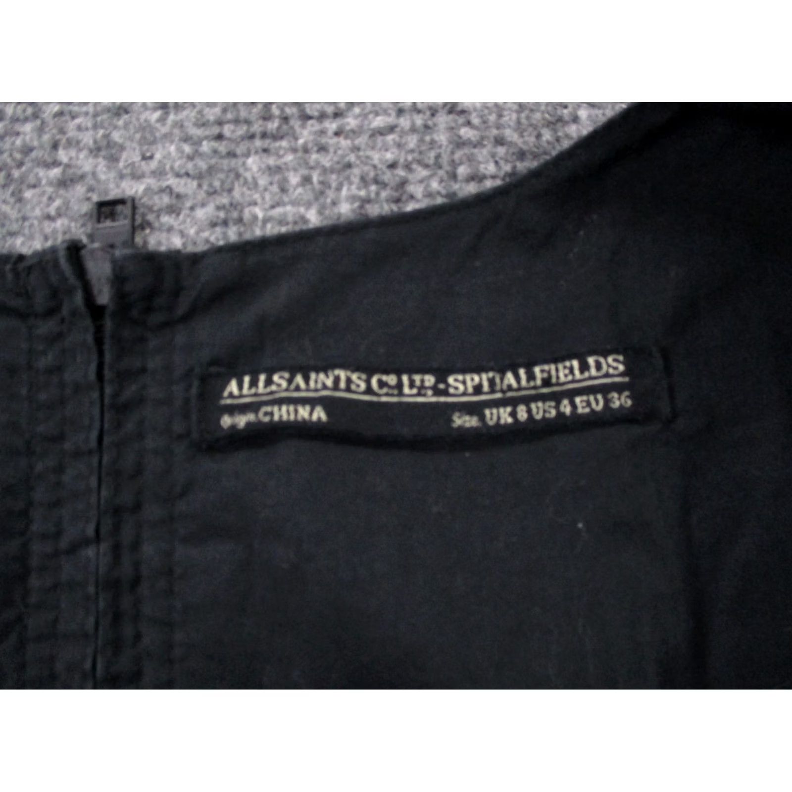 Allsaints AllSaints Dress Womens 4 Black Mini Midi Classic Cocktail Shirt Dress Size 4 Black Womens Size S / US 4 / IT 40 - 6 Thumbnail
