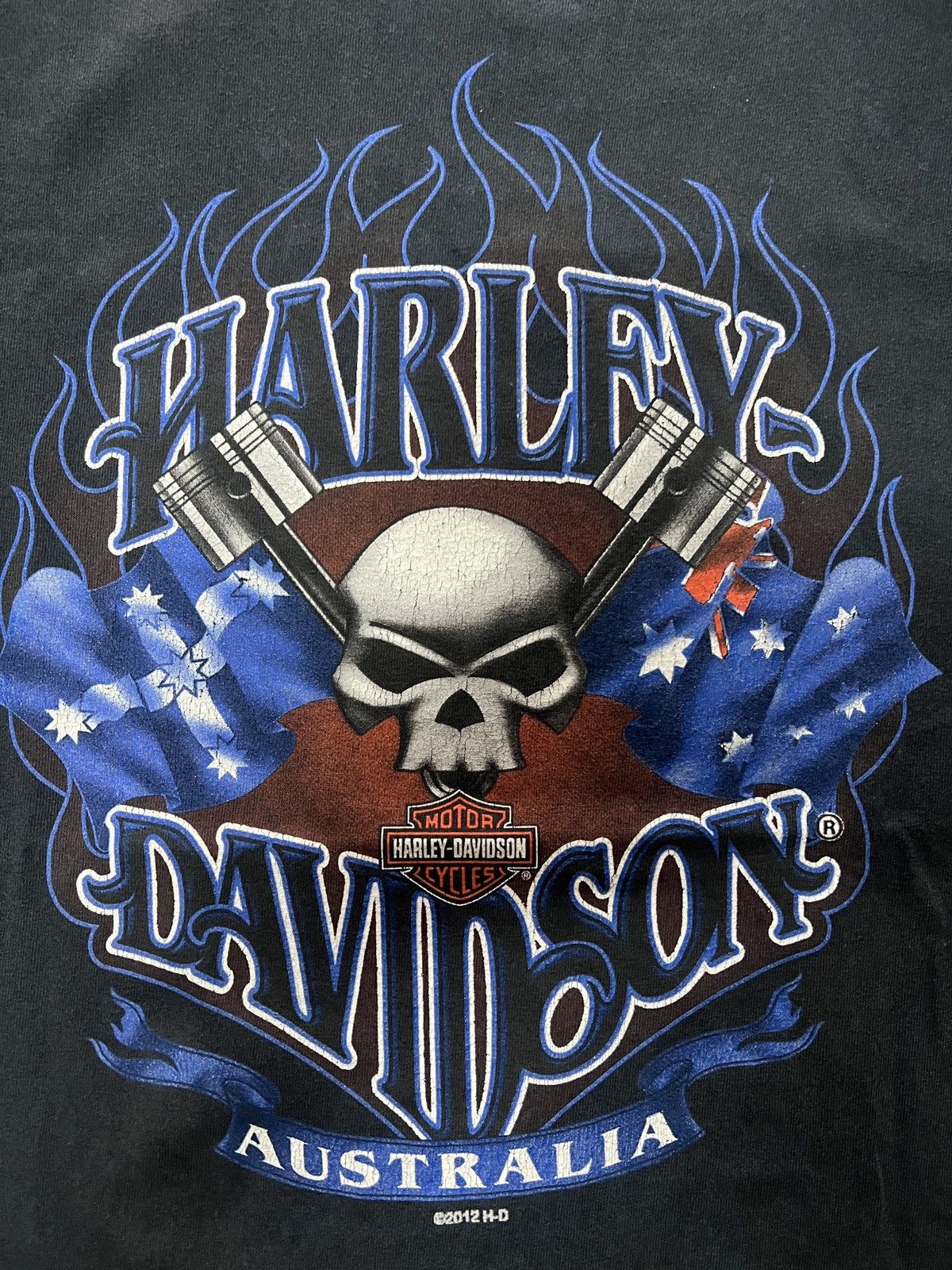 Harley Davidson Harley-Davidson Flaming Skull Tee Size US L / EU 52-54 / 3 - 1 Thumbnail