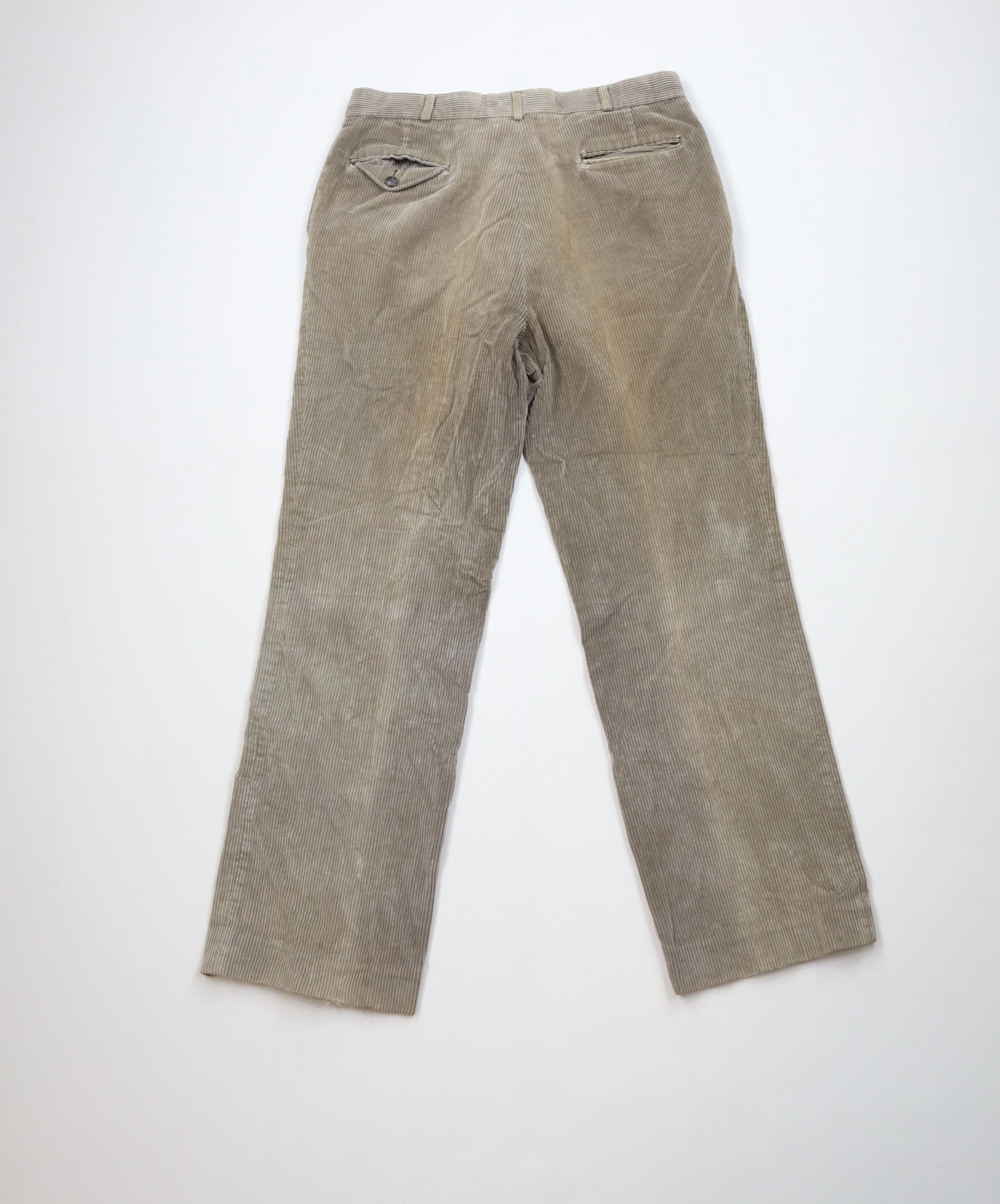 Vintage Vintage 70s Streetwear Wide Leg Corduroy Chino Pants USA Size US 32 / EU 48 - 11 Thumbnail
