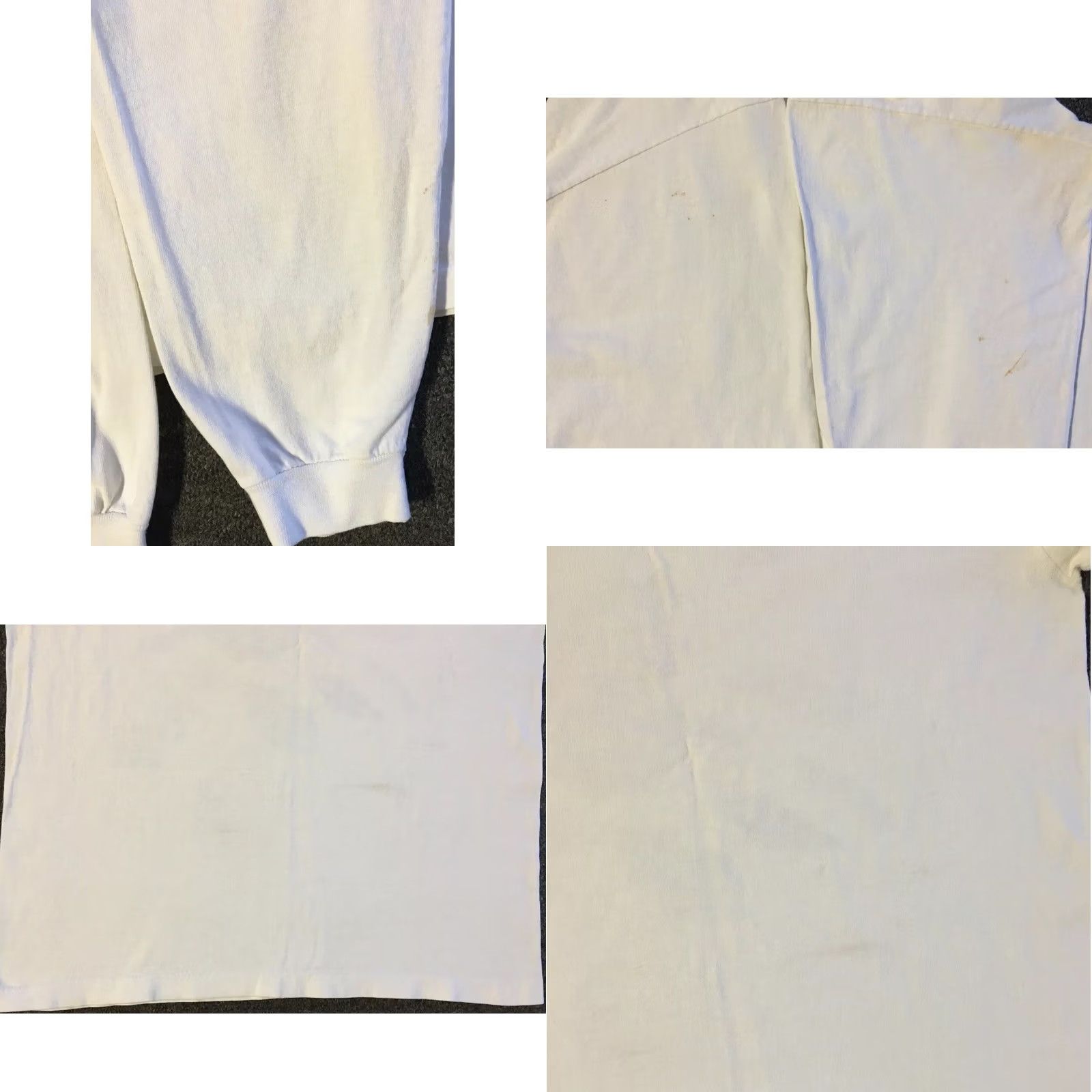 Vintage VINTAGE 90s Abstract Flower Art Faded Distressed Shirt S White Unisex Adults Long Sleeve T-Shirt USA Single Stitch Size S Boys Girls Mens Womens Size US S / EU 44-46 / 1 - 10 Thumbnail