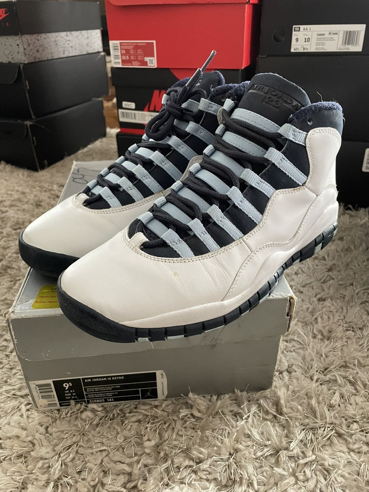 Jordan Brand Jordan 10 Ice Blue 2005 Size US 9.5 / EU 42-43 - 1 Thumbnail