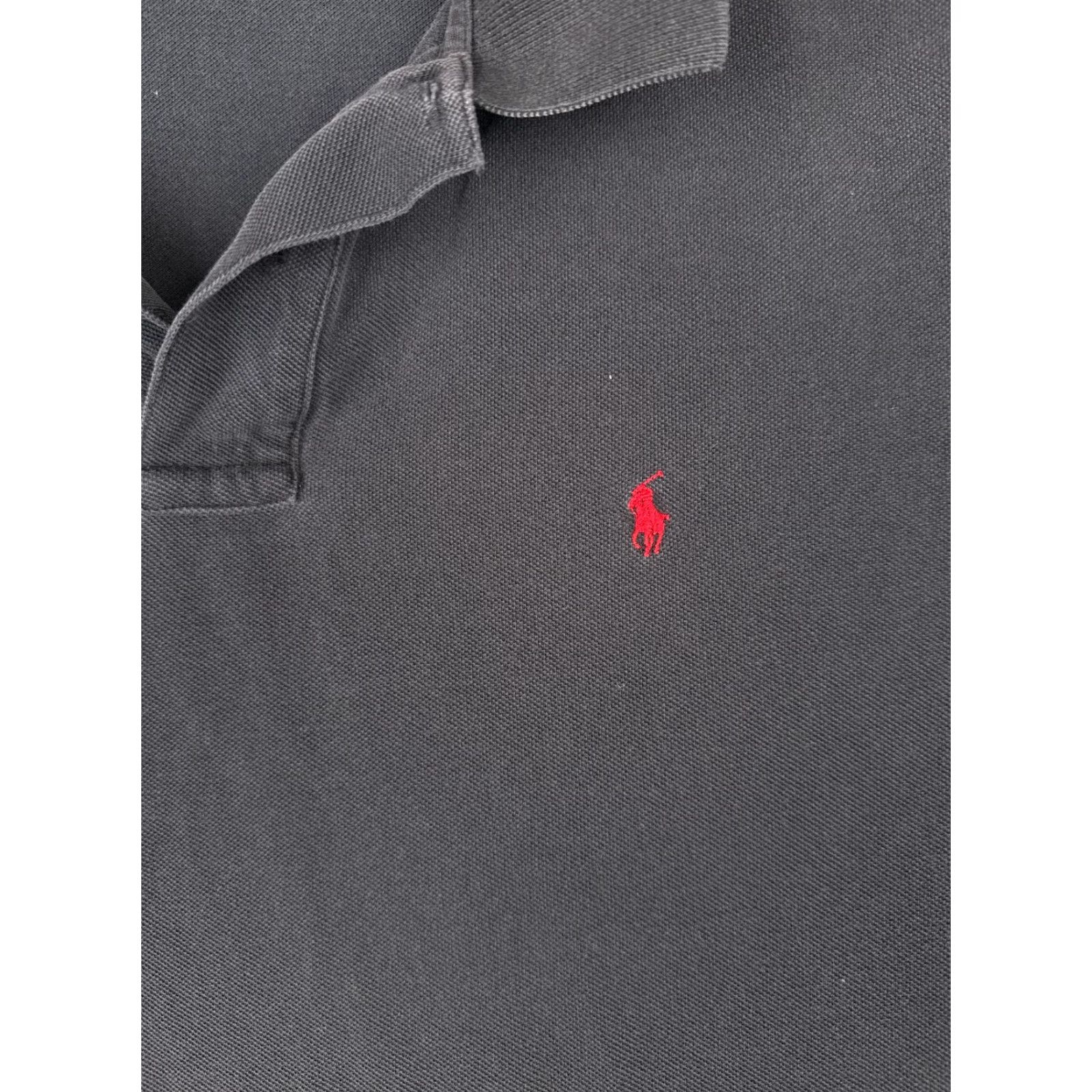 Ralph Lauren VINTAGE Polo Ralph Lauren Polo Shirt Adult 2XL Black 100% Cotton Jersey Shirt Mens Size US XXL / EU 58 / 5 - 6 Thumbnail