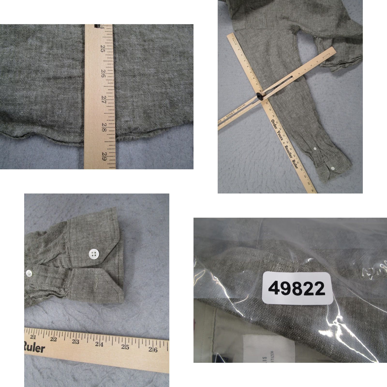 Apolis Apolis Shirt Mens Medium Gray Button-Down Long Sleeve Double Pocket 2SHWC101 Size US M / EU 48-50 / 2 - 8 Thumbnail
