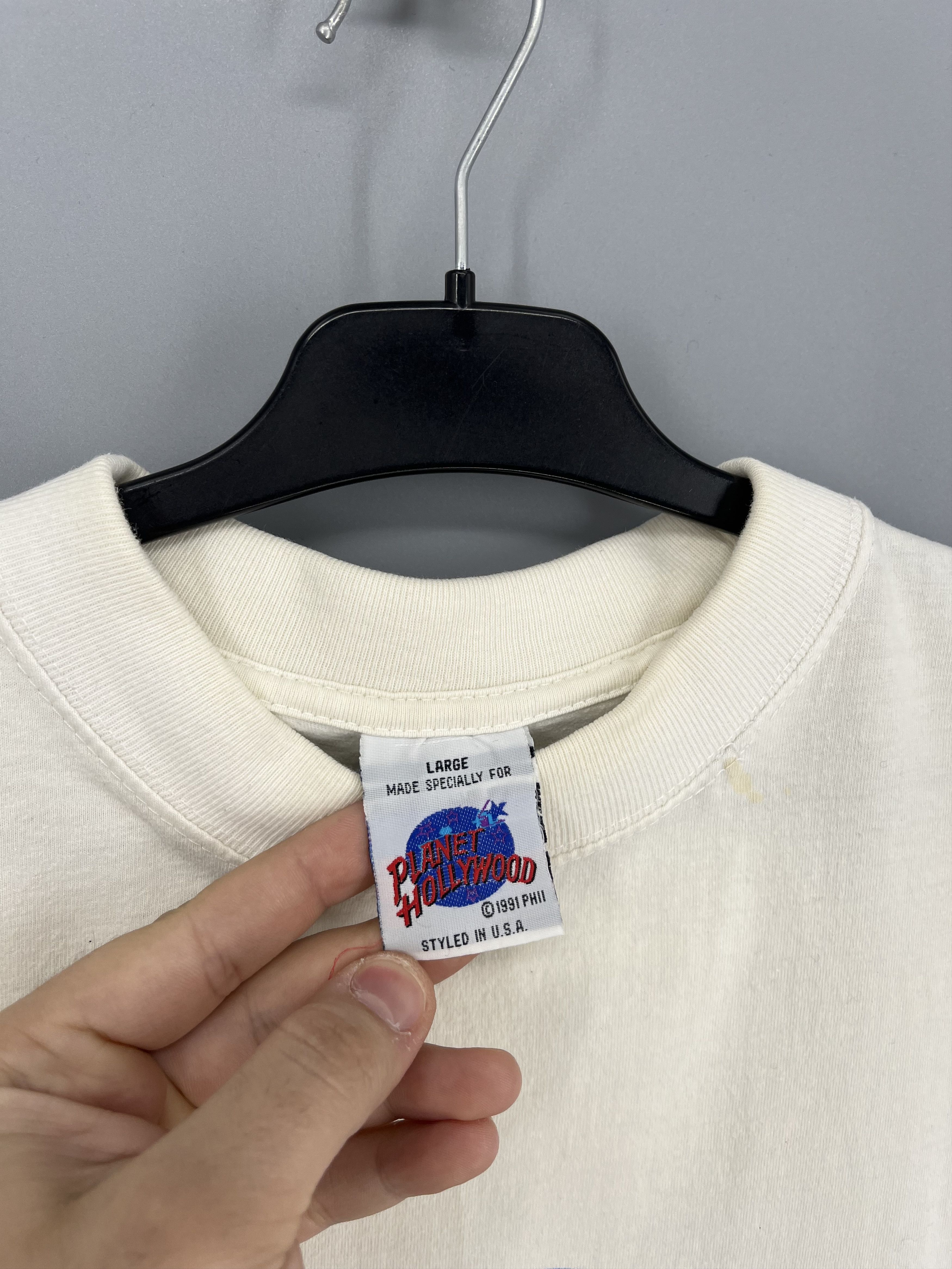 Vintage Vintage Planet Hollywood Shirt Mens large White Orlando Size US L / EU 52-54 / 3 - 11 Thumbnail