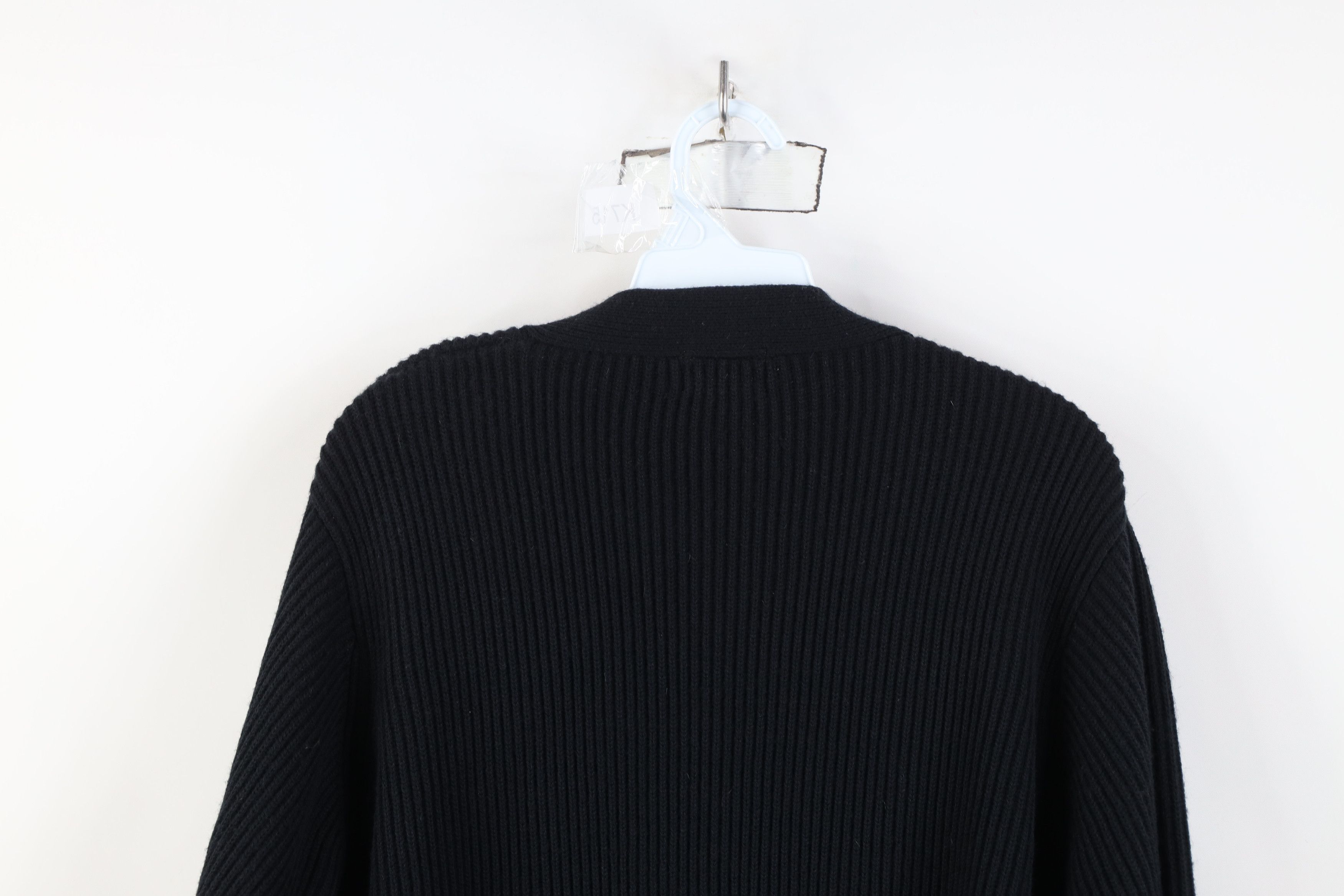 Vintage Vintage 90s Streetwear Chunky Ribbed Knit Cardigan Sweater Size L / US 10 / IT 46 - 10 Thumbnail