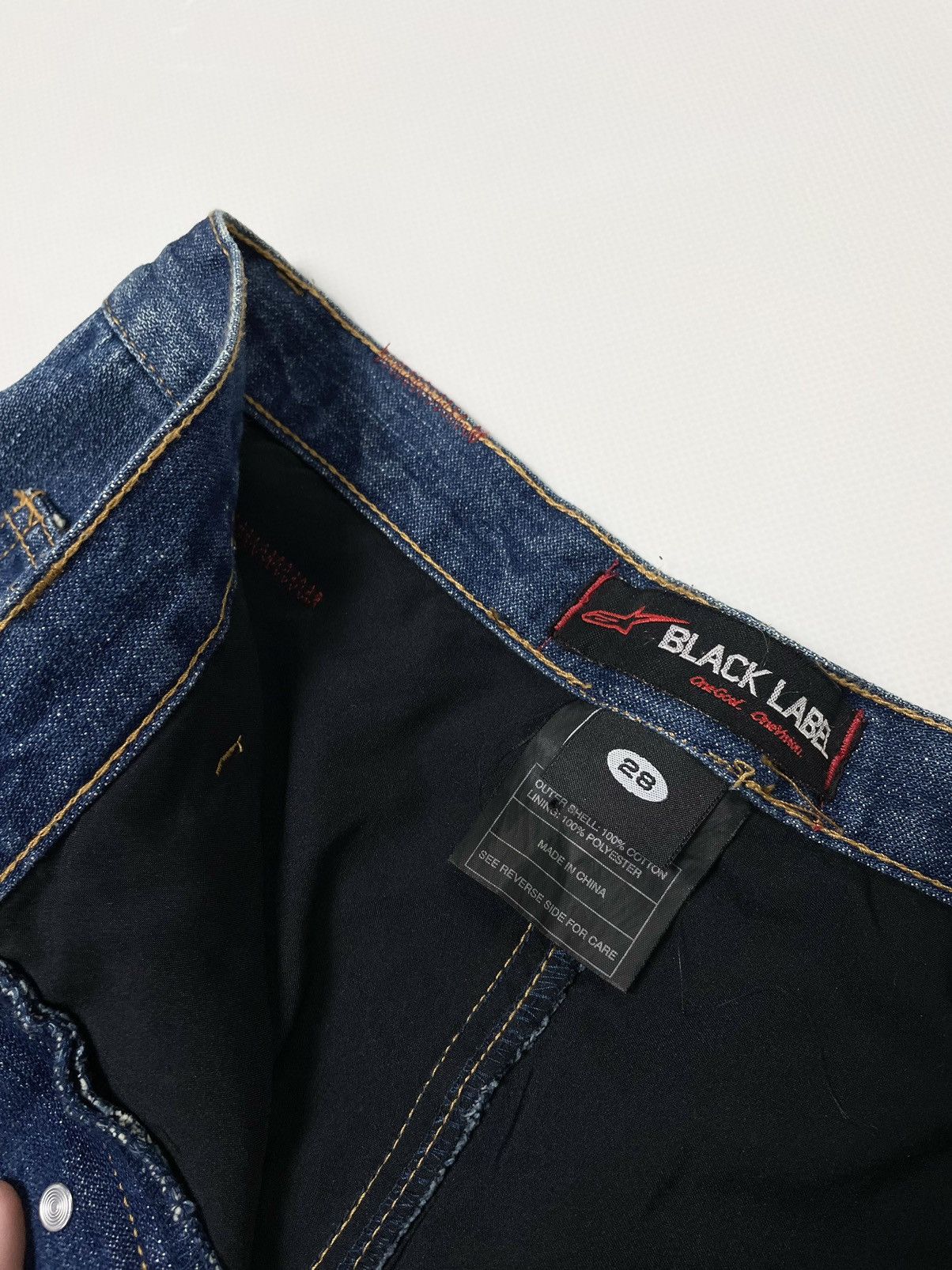 Alpinestars AlpineStars 💥 Blue Denim Y2K Racing Carpenter Work Jeans Size 28" / US 6 / IT 42 - 10 Thumbnail