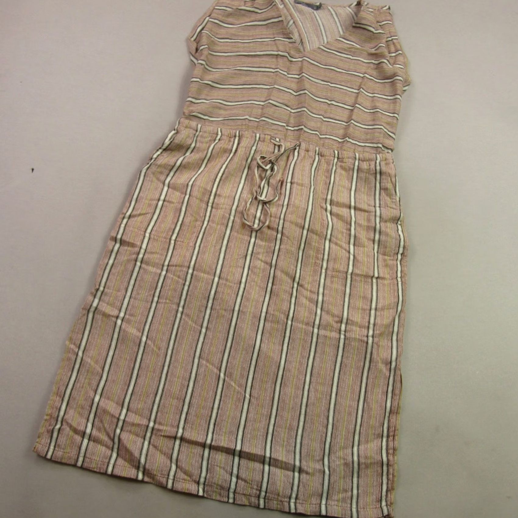Prana prAna Dress Womens Small Casual Lightweight Sleeveless Stripes V Neck Dress Size S / US 4 / IT 40 - 2 Thumbnail