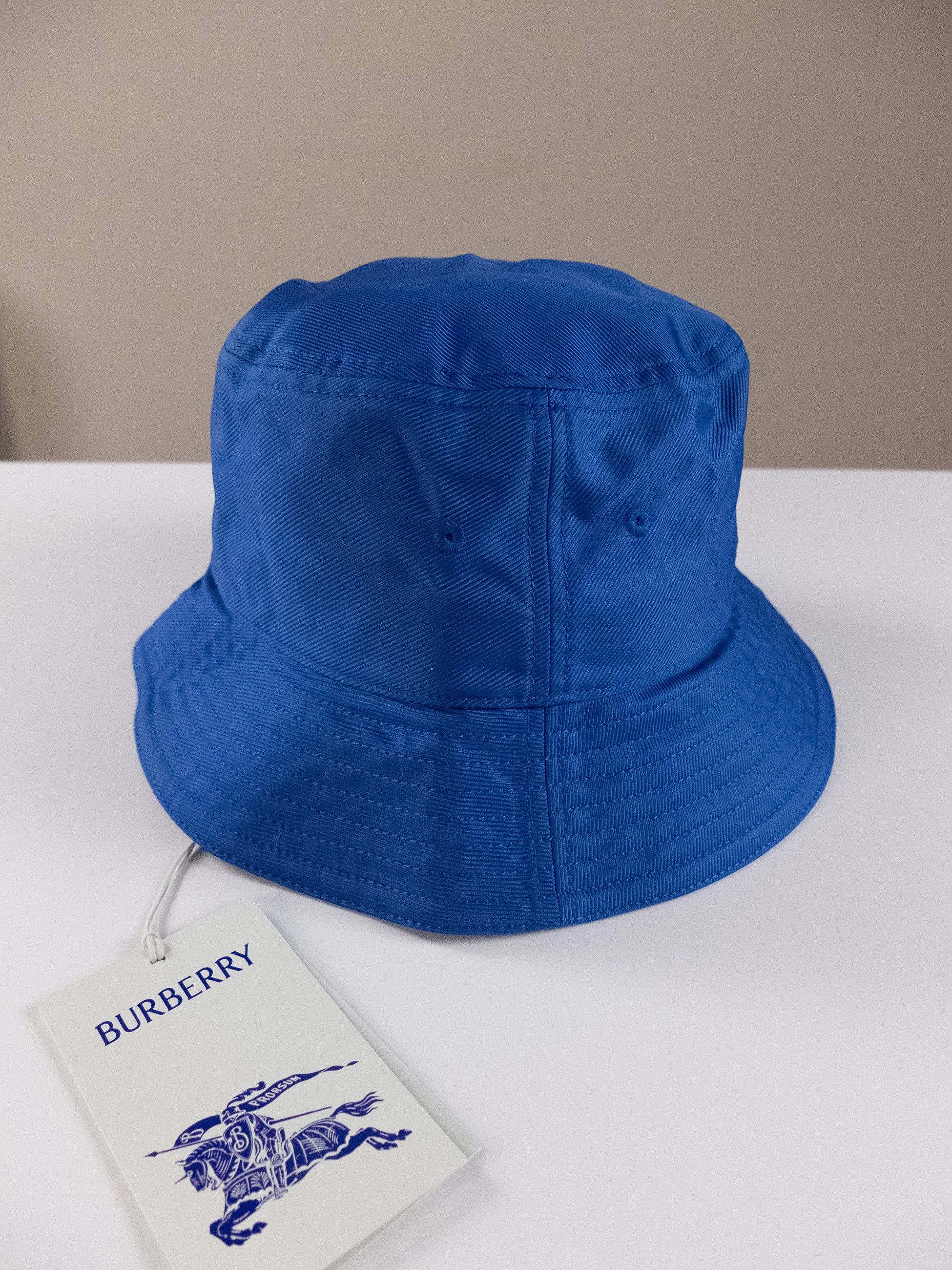 Burberry BURBERRY blue knight logo nylon bucket hat Medium authentic Size ONE SIZE - 6 Thumbnail