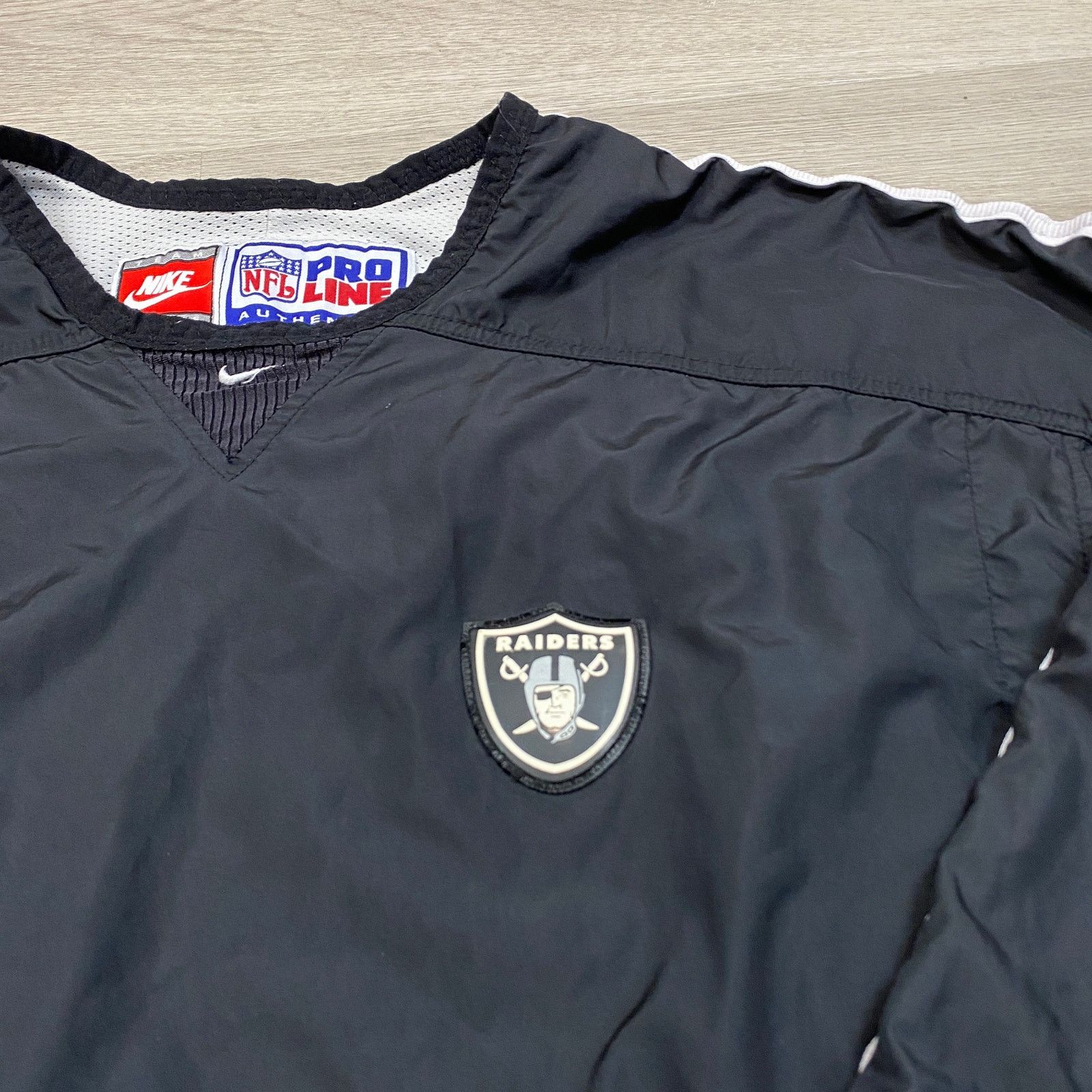 NFL × Nike × Vintage VTG 90s Nike NFL Pro Line LA Oakland Raiders Windbreaker L Size US L / EU 52-54 / 3 - 2 Thumbnail