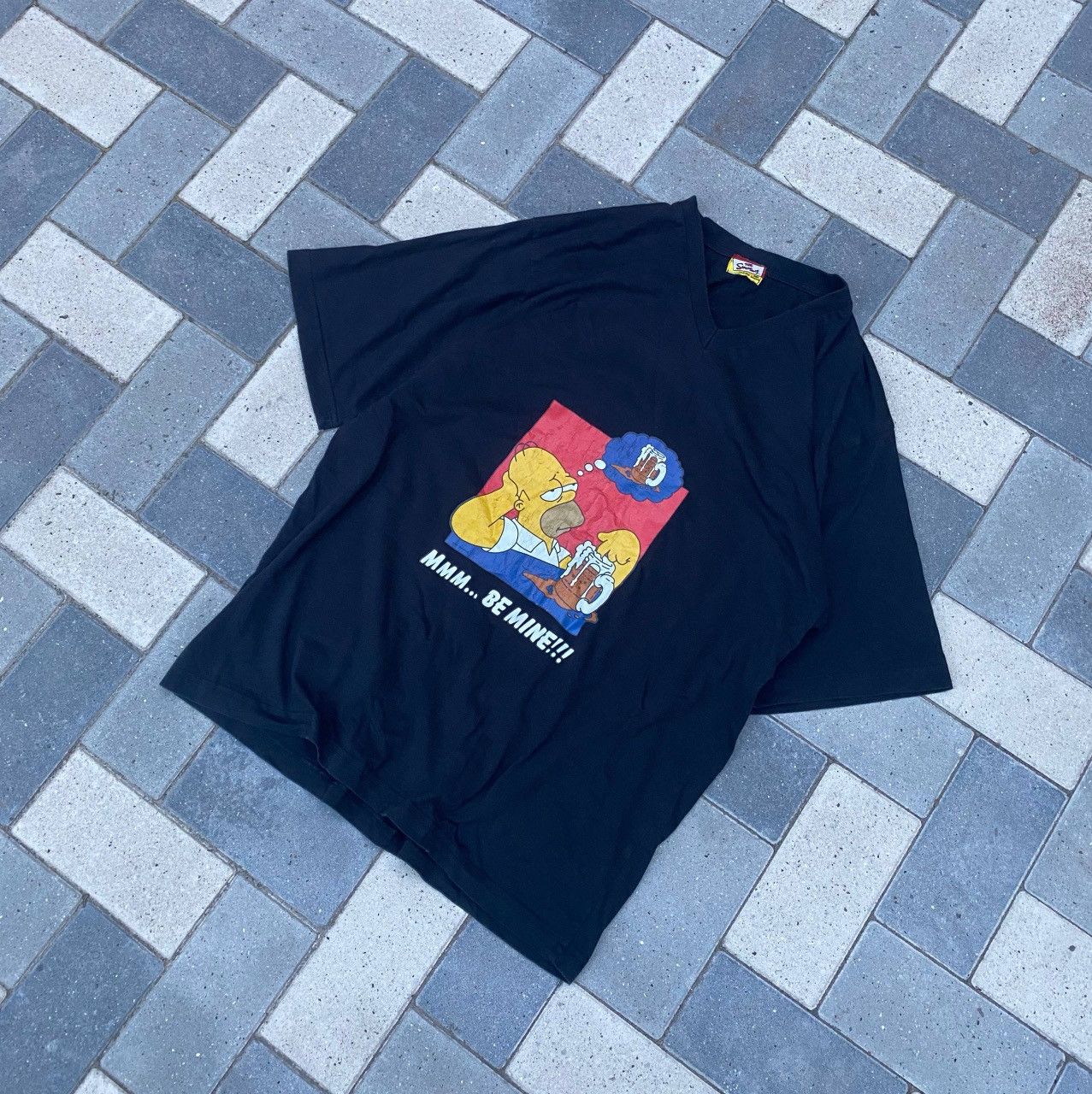 The Simpsons Vintage 1999 The Simpsons Homer “Mmm… Be Mine!!!” Tee Size US L / EU 52-54 / 3 - 10 Thumbnail