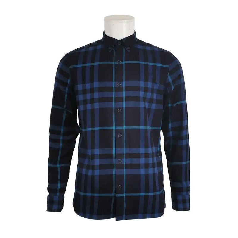 Burberry Burberry Men's Long Sleeve Plaid Shirt Size US M / EU 48-50 / 2 - 1 Thumbnail