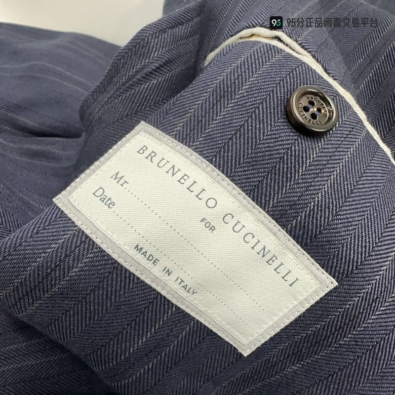 Brunello Cucinelli Brunello Cucinelli Blue Single. Size US M / EU 48-50 / 2 - 6 Thumbnail