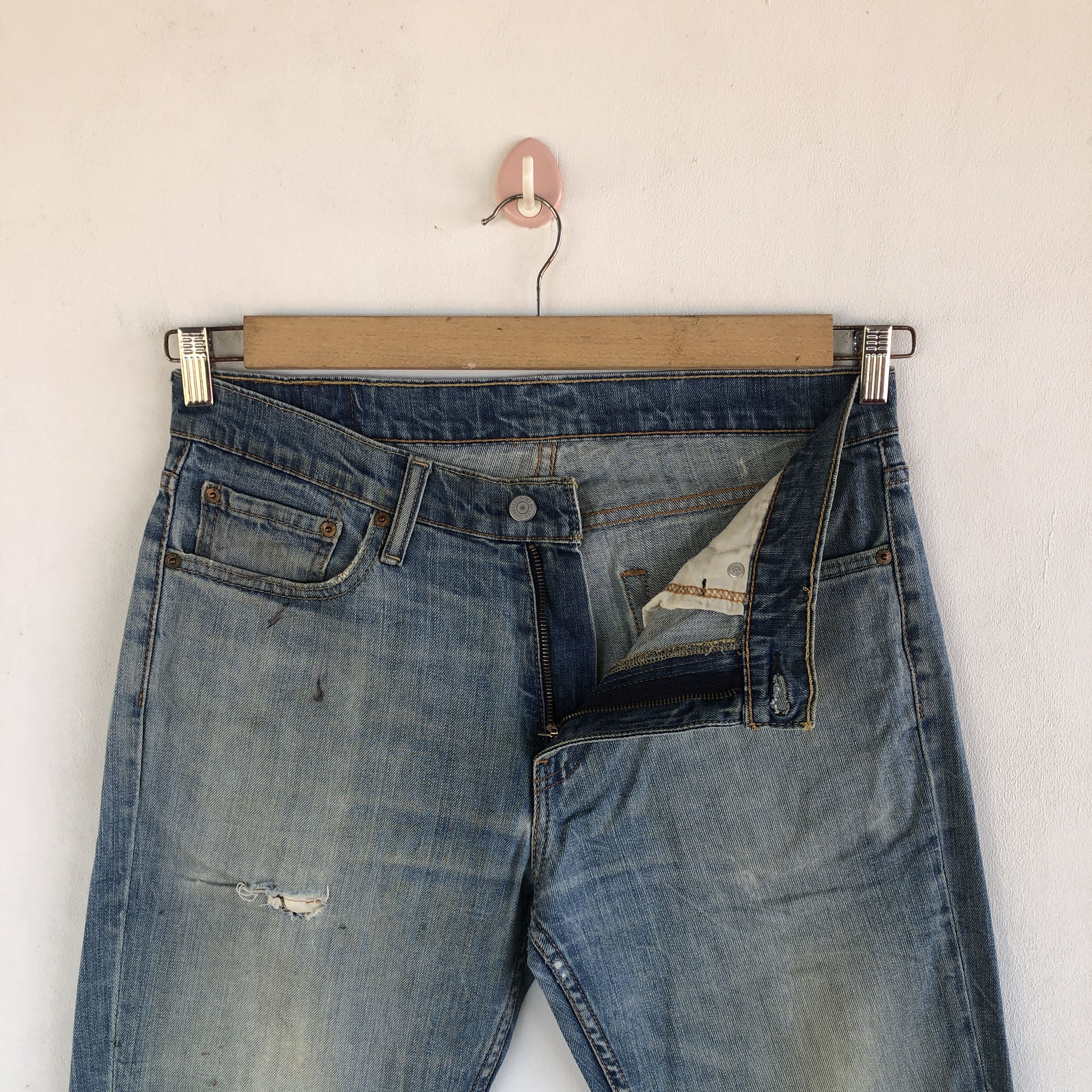 Levi's Vintage Levis Distressed Jeans Levi's 511 Denim Skinny Pants Size US 34 / EU 50 - 5 Thumbnail