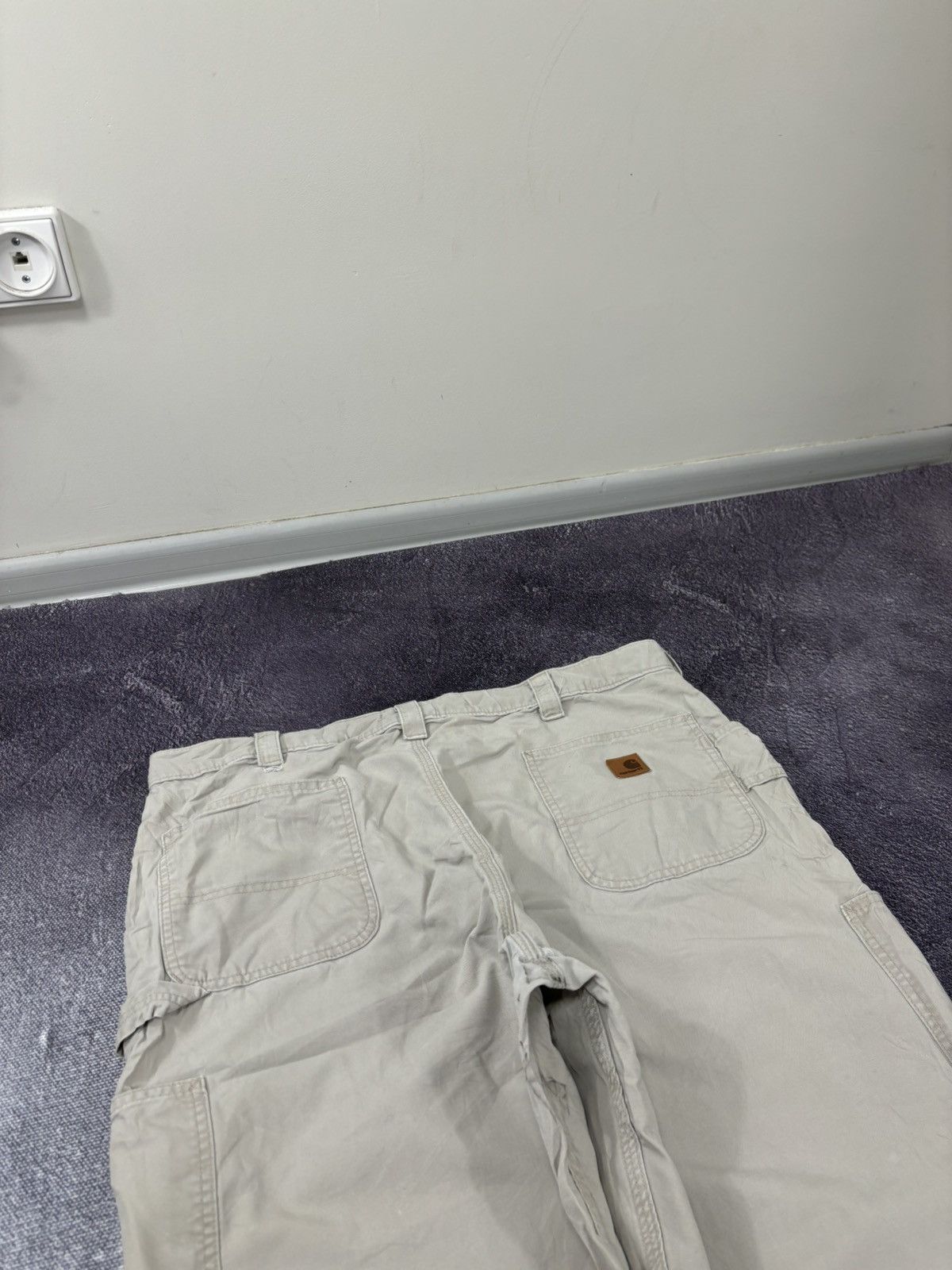 Carhartt Vintage Carhartt Original Dungaree Fit Beige Baggy Pants Size US 42 / EU 58 - 6 Thumbnail