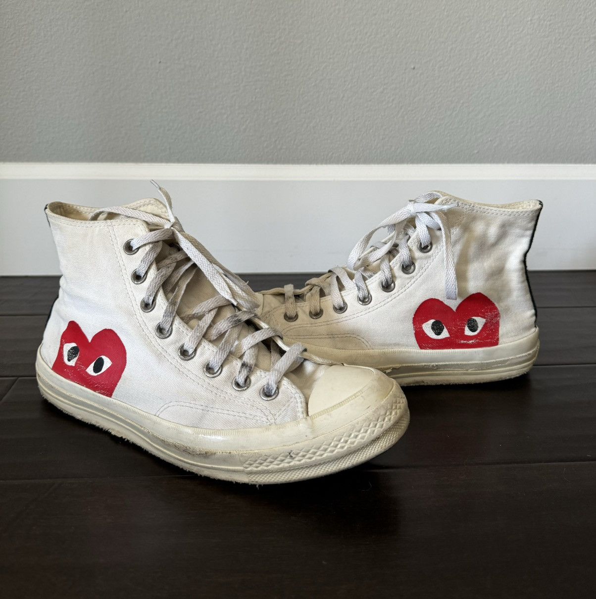 Comme des Garcons × Converse Converse X Comme Des Garcons Hi-Tops Size US 10 / IT 40 - 1 Thumbnail