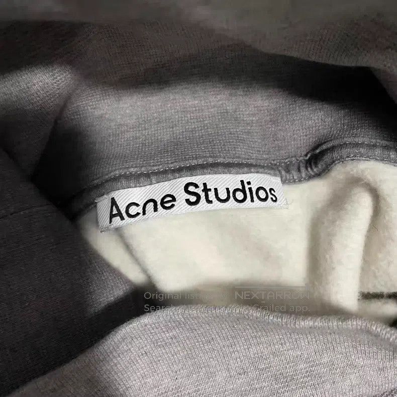 Acne Studios Acne Studios Gray high-neck sweatshirt, college-style prin Size M / US 6-8 / IT 42-44 - 3 Thumbnail