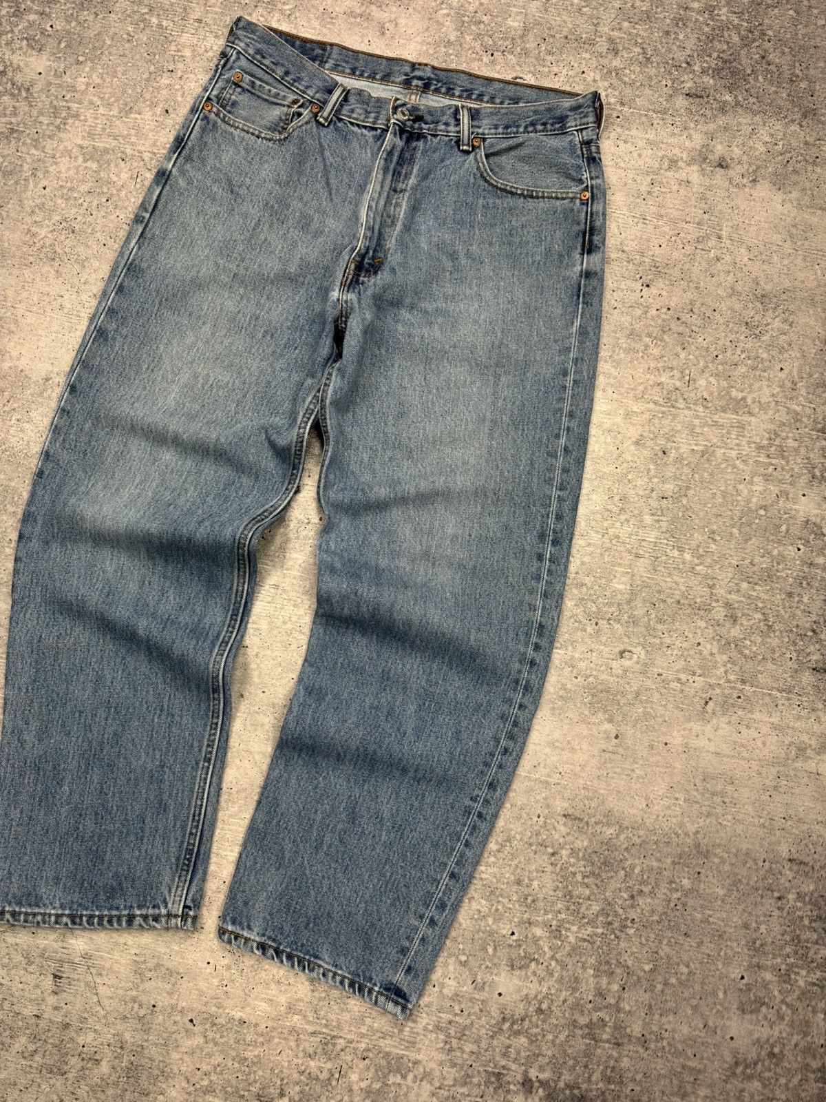 Levi's × Levi's Vintage Clothing × Vintage Vintage Levi’s 550 501 Blue Stonewashed Denim Jeans Trousers Size US 36 / EU 52 - 2 Thumbnail
