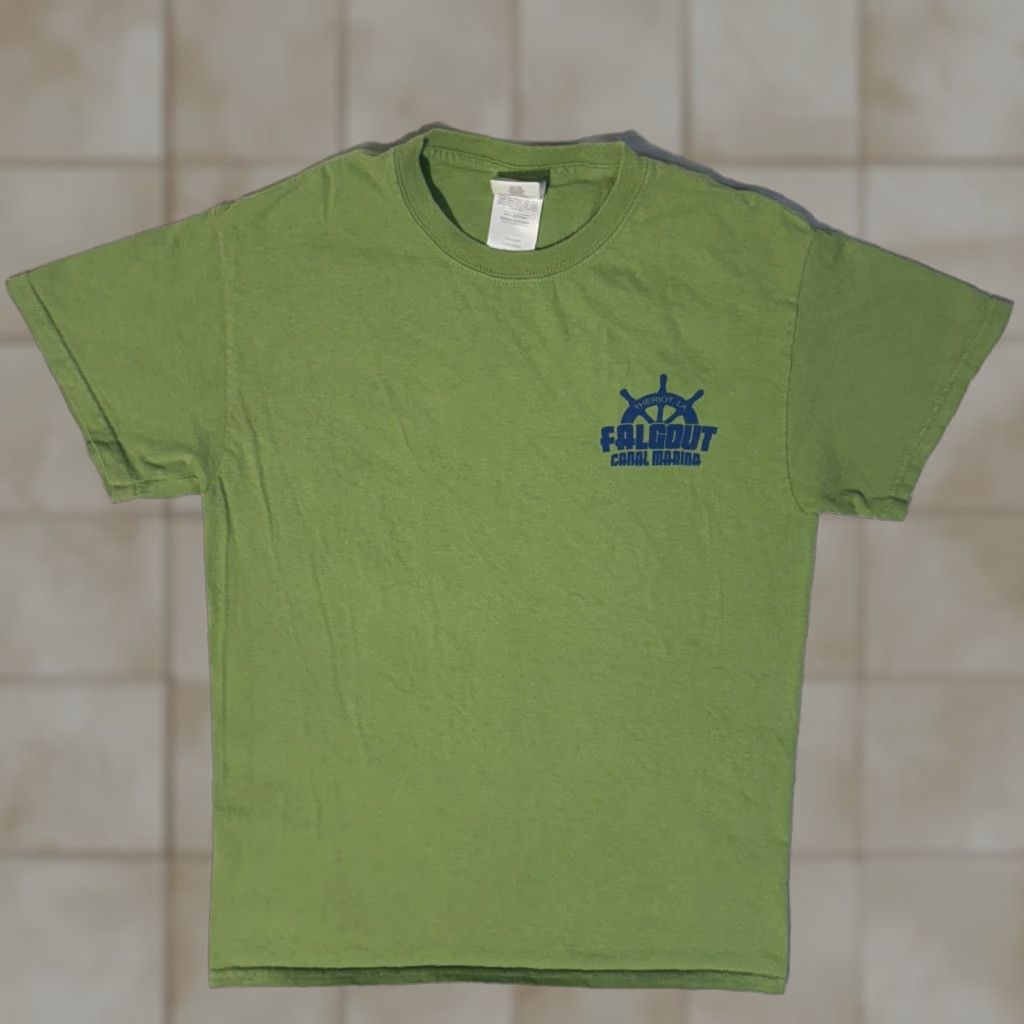 Gildan Felgout Canal Marina Theriot Lousiana Deep Sea Fishing Green Bayou Tshirt Small Size US S / EU 44-46 / 1 - 1 Thumbnail