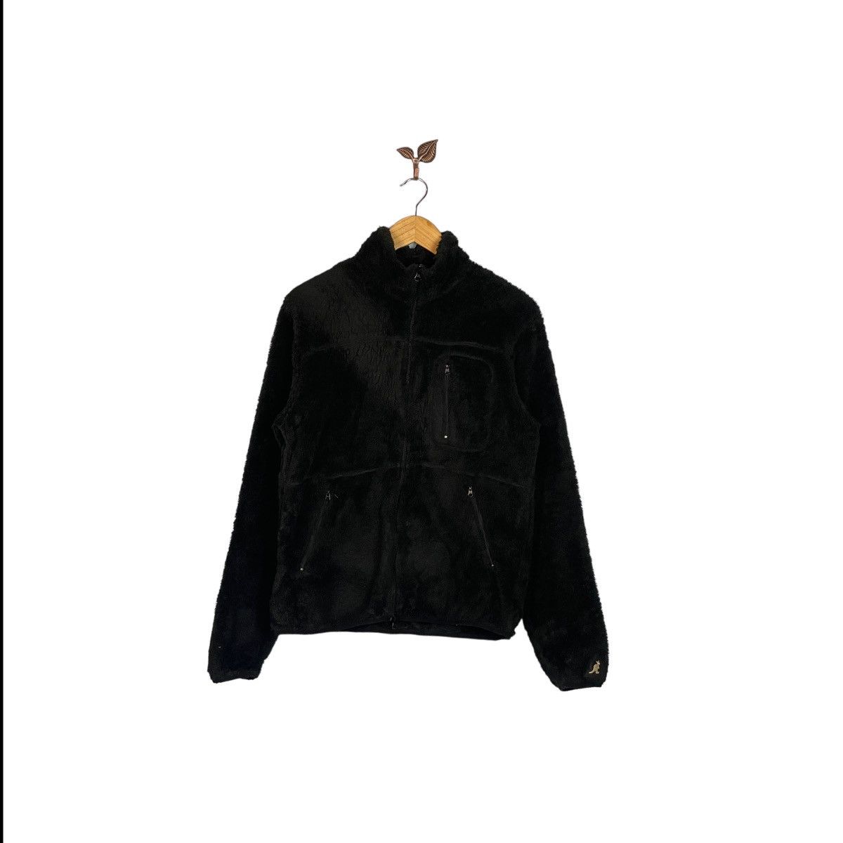 image of Kangol 5 Zip Five Fleece Jacket in Black, Men's (Size Medium)