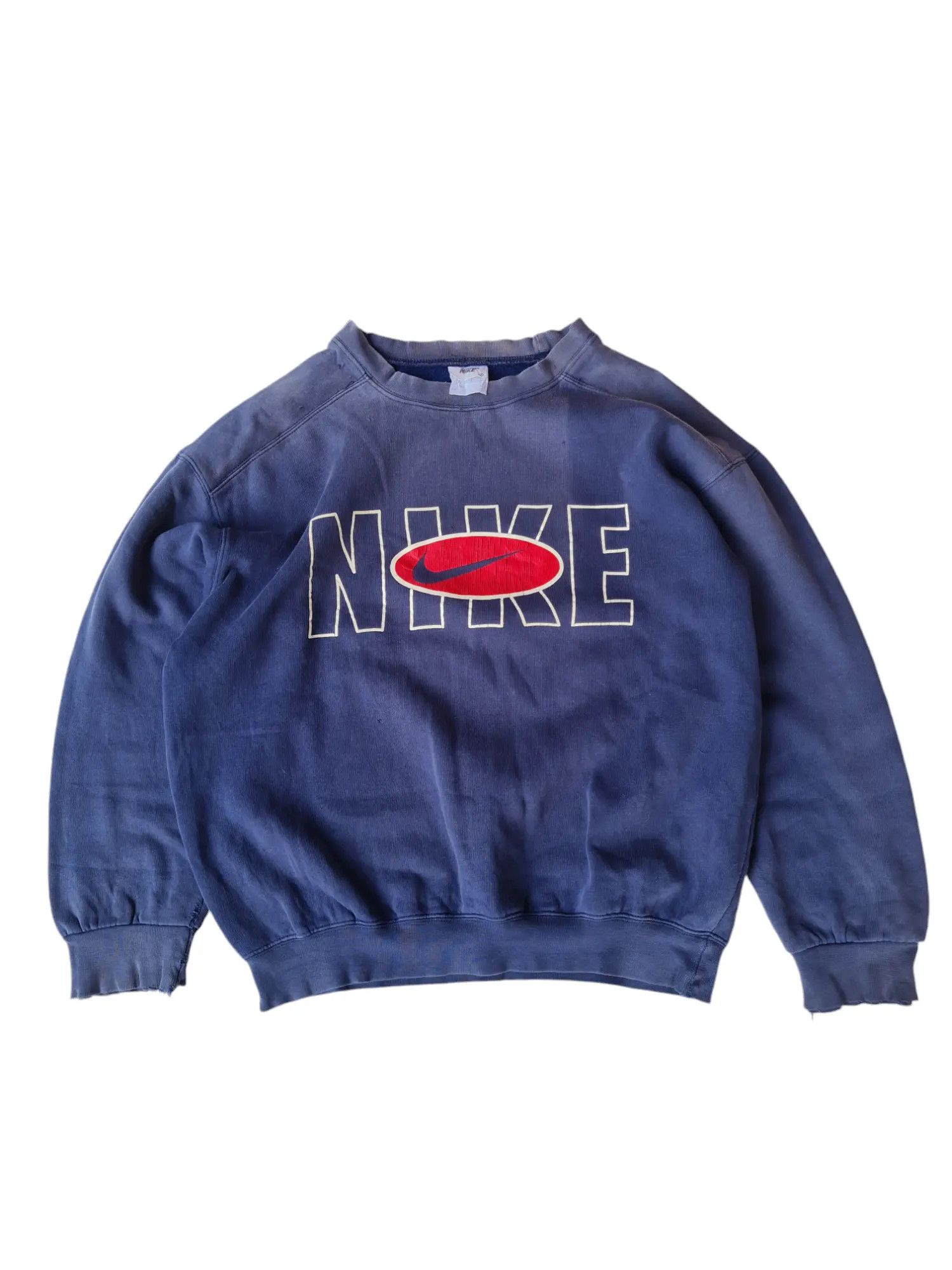 Nike Vtg 90s Nike Sun Faded - Big Logo Sweat Size US M / EU 48-50 / 2 - 1 Thumbnail