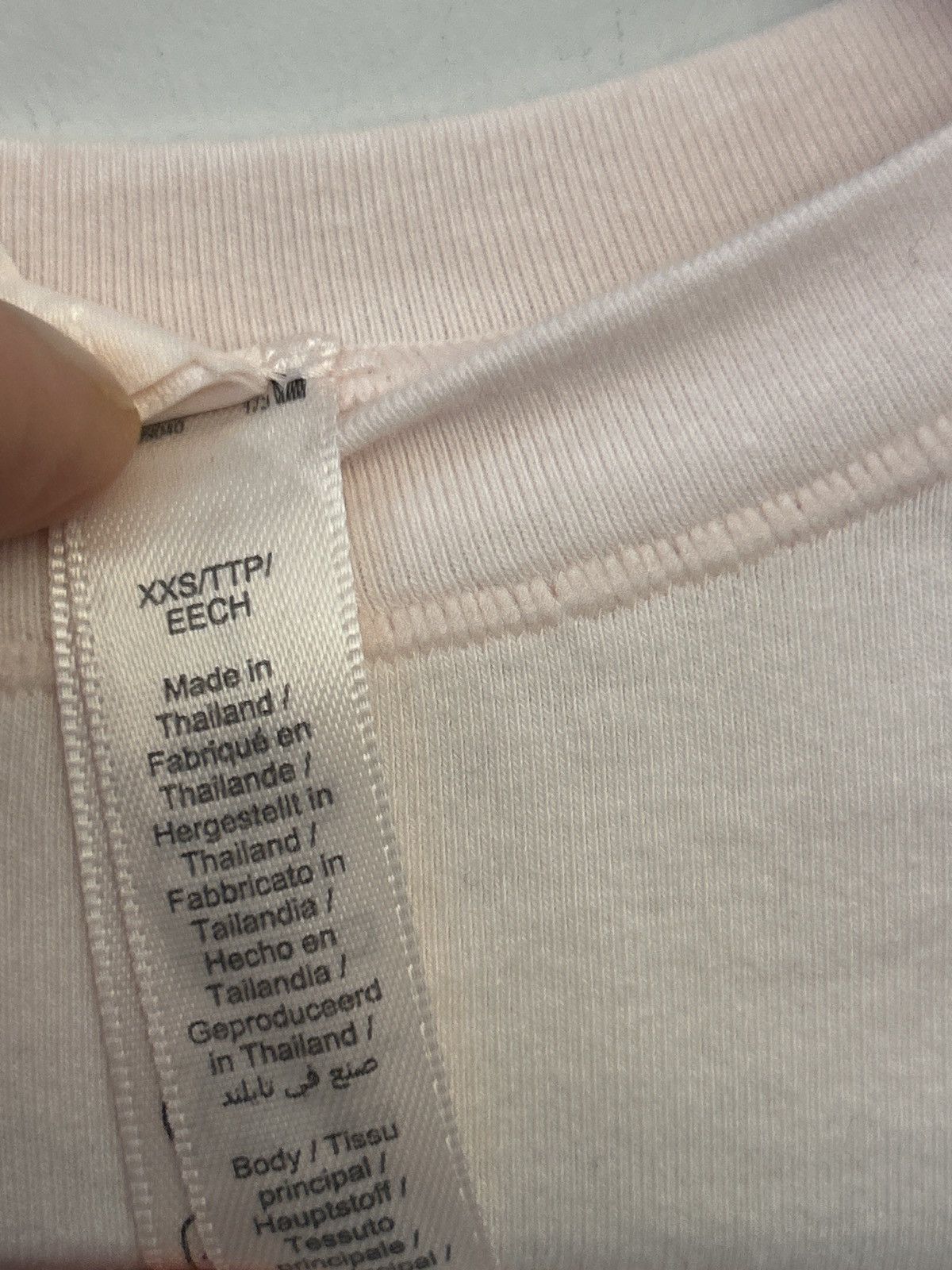 SKIMS NWT SKIMS Cotton Jersey T-Shirt in the color Barely Pink XXS Size XXS / US 00 / IT 34 - 3 Thumbnail