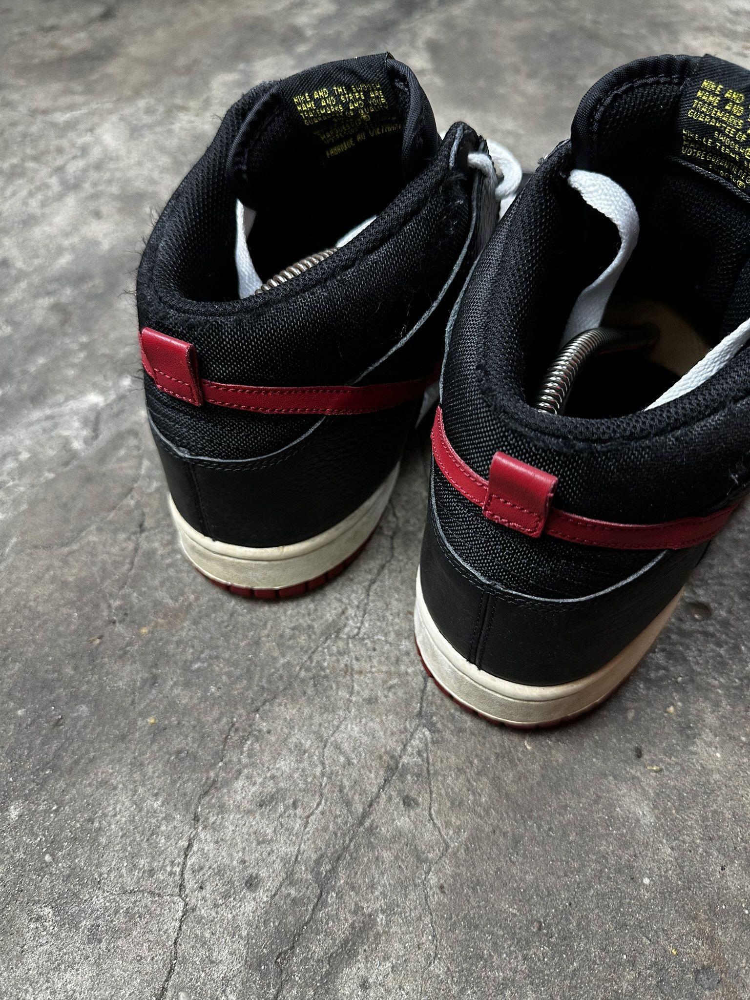 Nike 00s Vintage Nike Dunk Hi Leather Sneakers Size US 10 / EU 43 - 7 Thumbnail