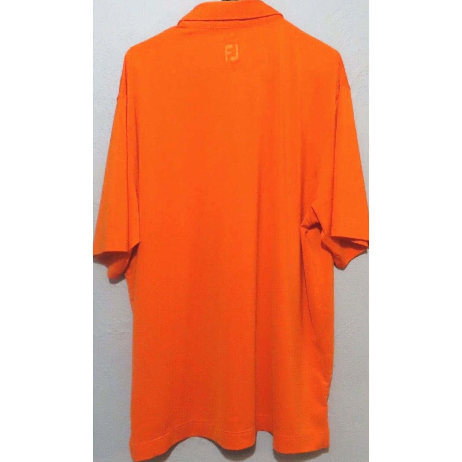 Footjoy FootJoy Polo Shirt Men XL Orange Short Sleeve 1/4 Button Golf Moisture Wicking Logo Shirt Size US XL / EU 56 / 4 - 6 Thumbnail