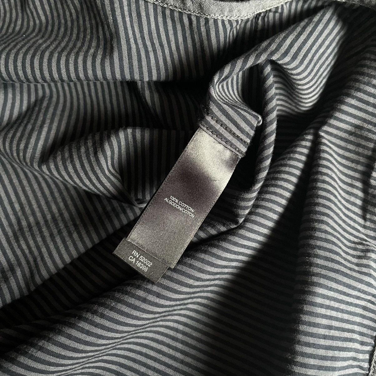 DKNY × Vintage New Vintage Y2K DKNY Jeans Stripe Navy Black Button Up Shirt Size US L / EU 52-54 / 3 - 6 Thumbnail