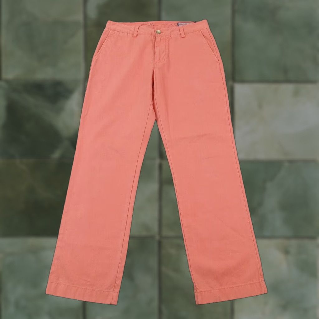 Vineyard Vines Vineyard Vines Mens Pants 30x30 Extra Large XL Orange Chino Slim Fit Flat Front Size US 30 / EU 46 - 1 Thumbnail