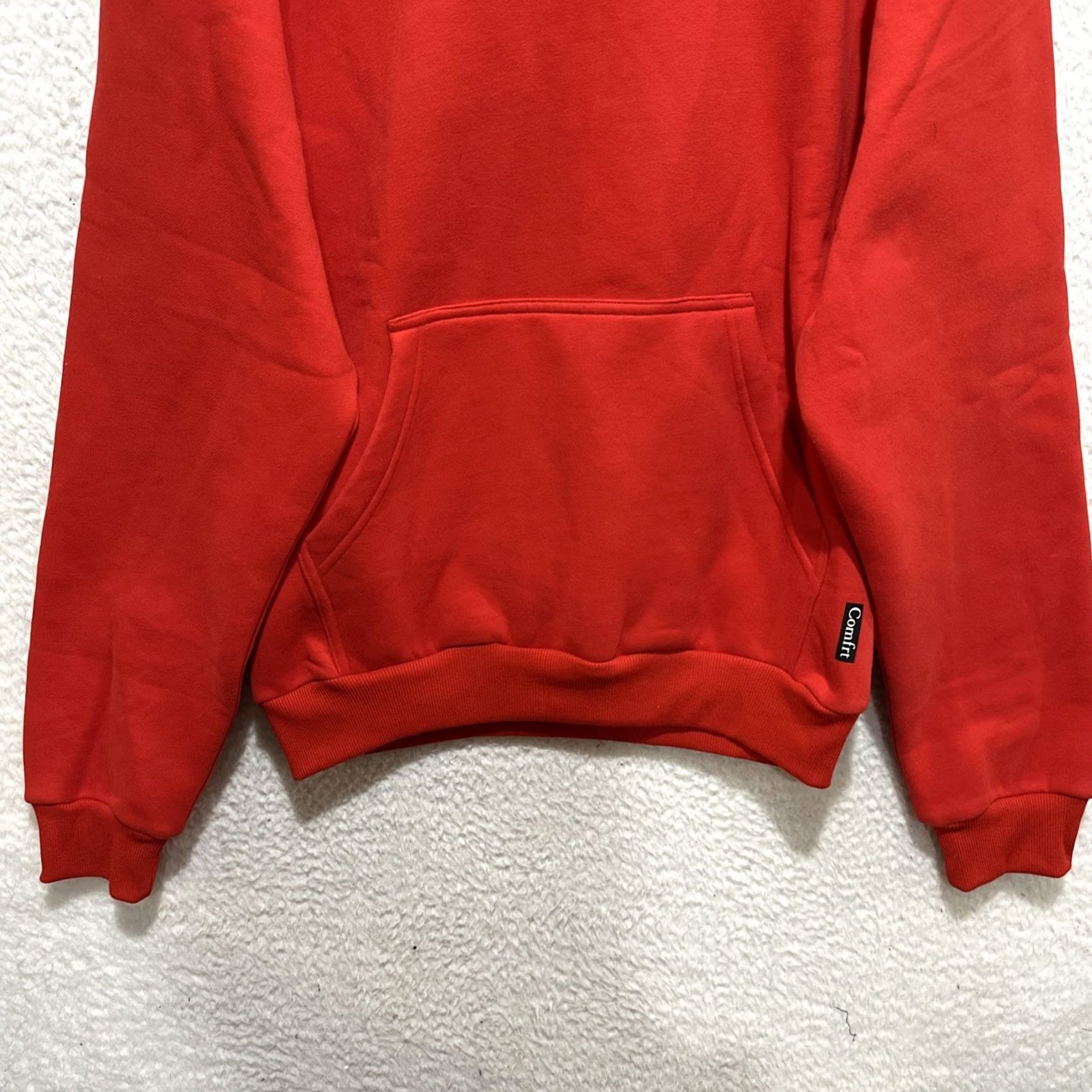 Logo 7 Comfrt Minimalist Men's Hoodie Size S Crimson Red Pullover Fleece Oversized Logo Pullover Hoodie Mens S Red Logo Size US S / EU 44-46 / 1 - 5 Thumbnail