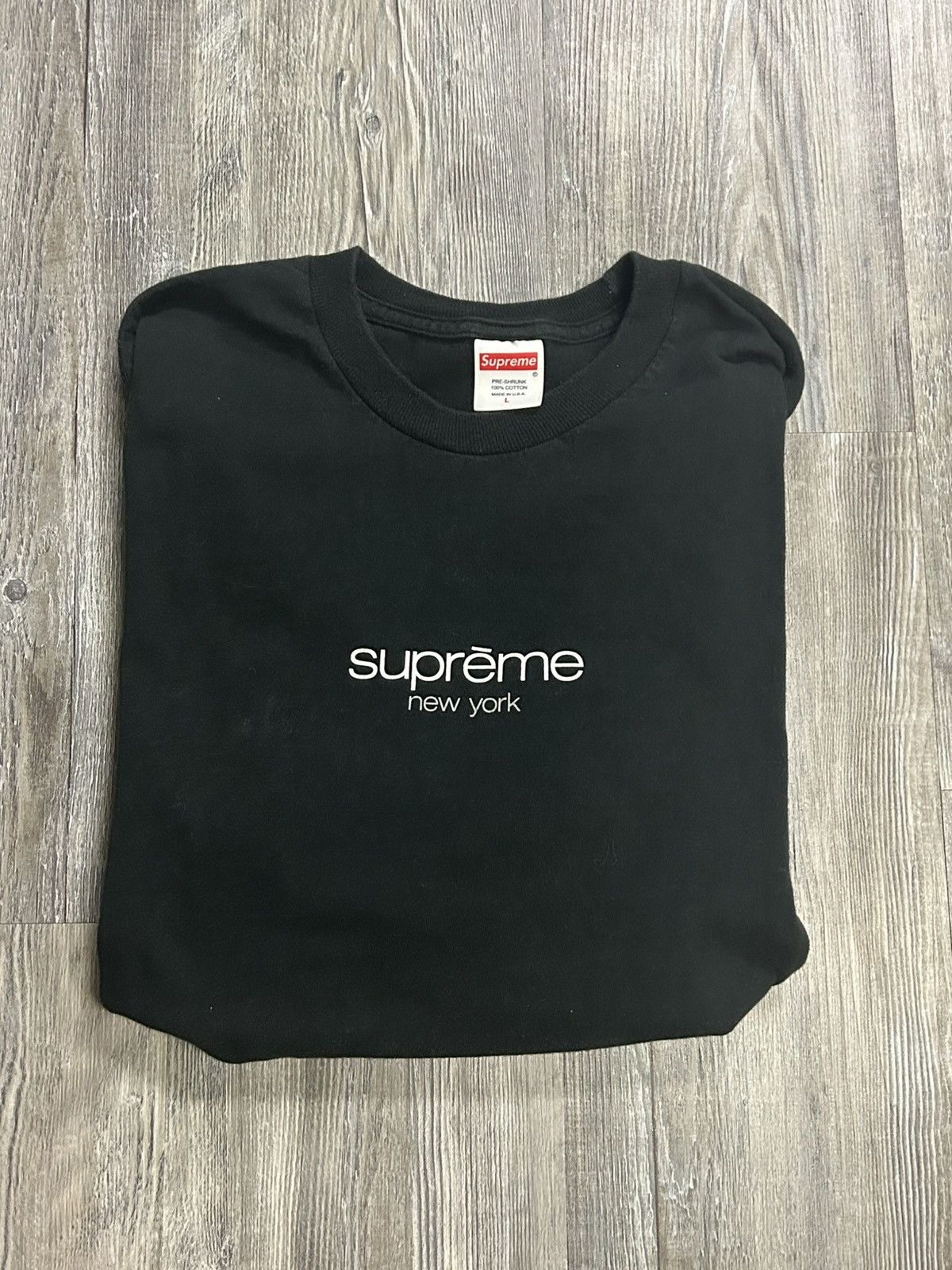 Supreme Supreme Classic Logo Tee SS22 Black Large Size US L / EU 52-54 / 3 - 1 Thumbnail