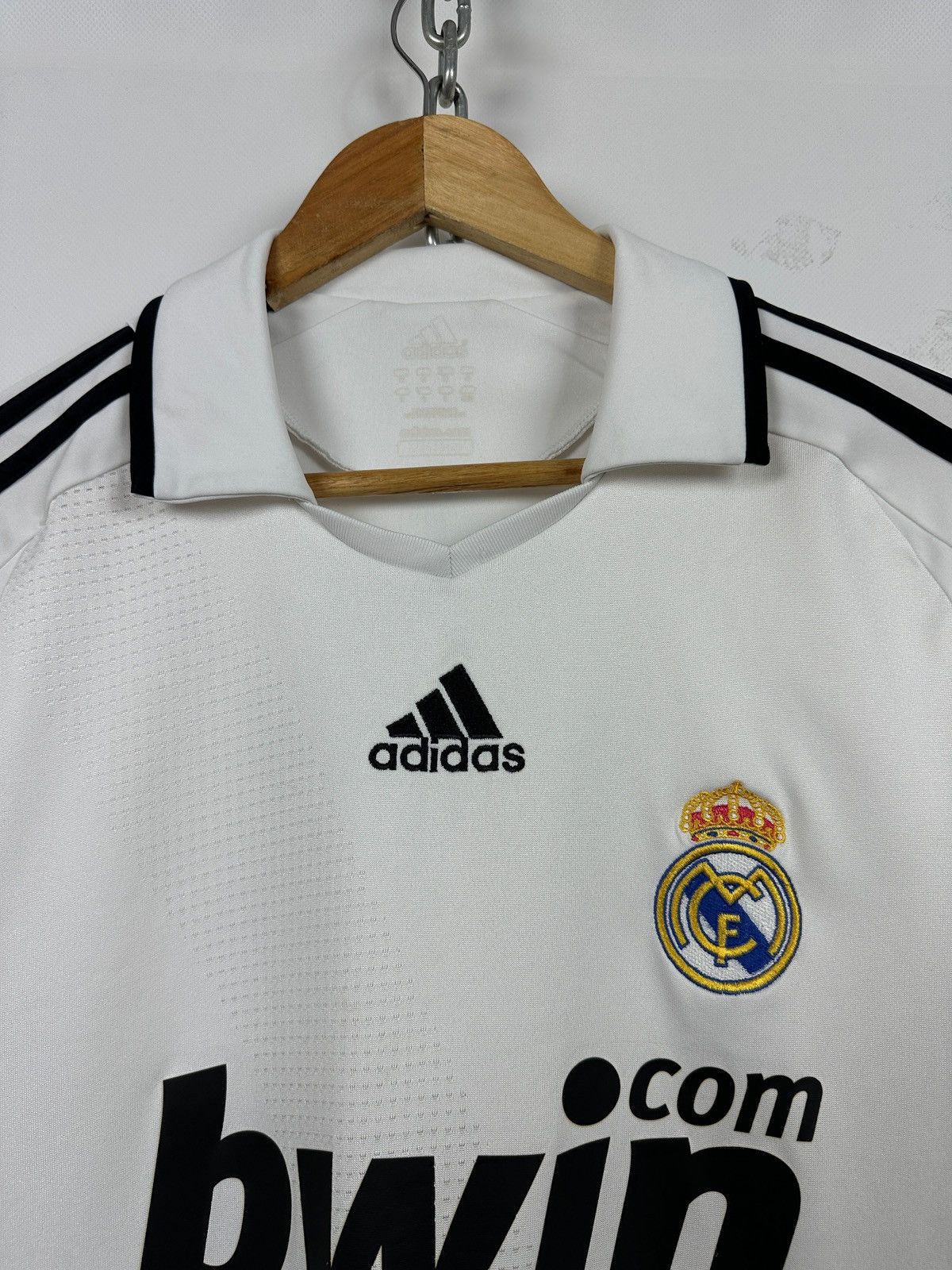 Adidas 2008/09 Adidas FC Real Madrid Vintage Home Soccer Jersey Kit Size US M / EU 48-50 / 2 - 6 Thumbnail